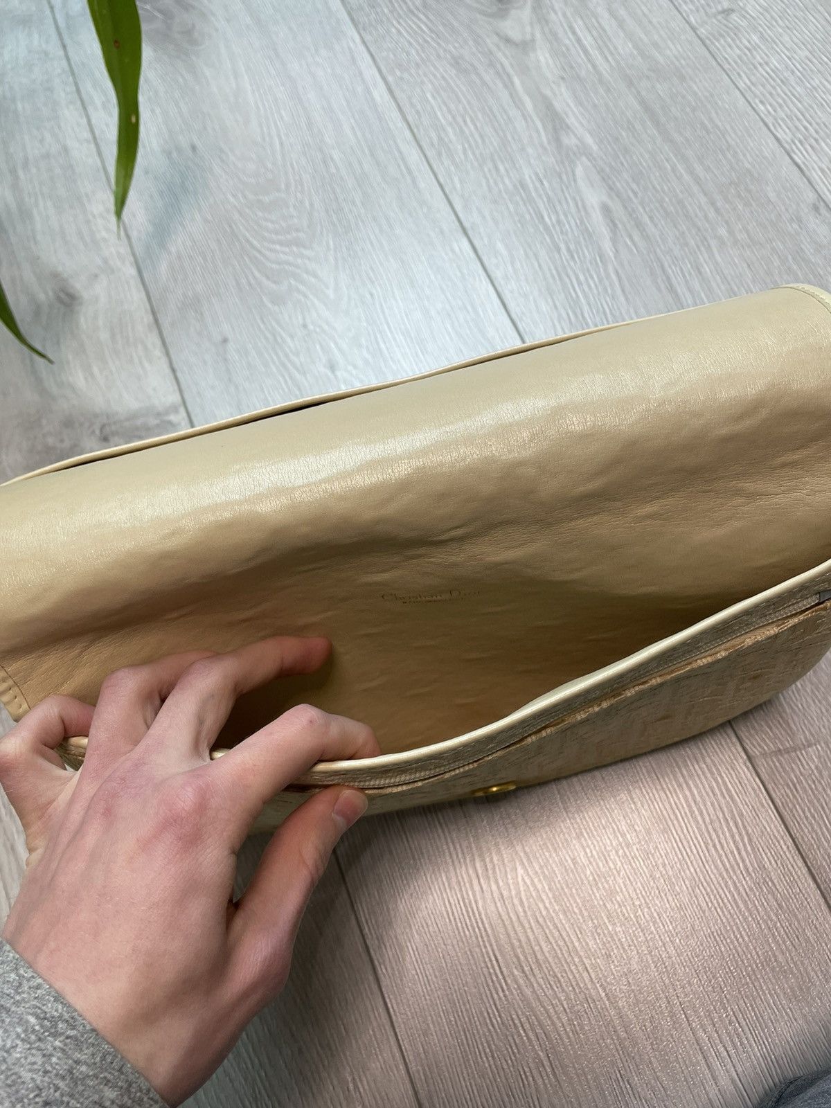 Dior × Vintage 80s Dior Vintage Monogram Clutch Extra Rare Bag Size ONE SIZE - 13 Thumbnail