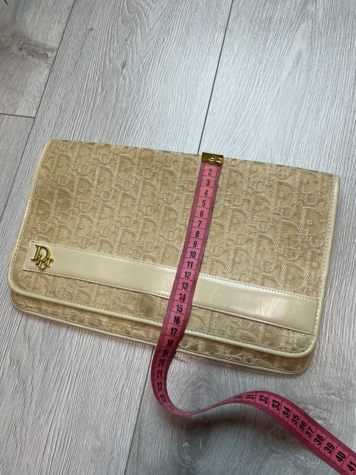 Dior × Vintage 80s Dior Vintage Monogram Clutch Extra Rare Bag Size ONE SIZE - 17 Thumbnail