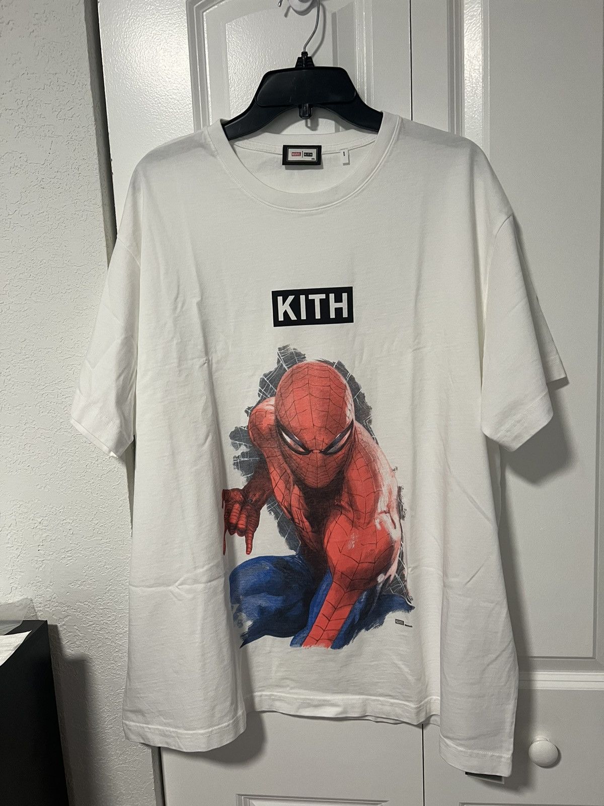 KITH × MARVEL Kith for Spider-man Vigilante Vintage Tee 新品 White ...