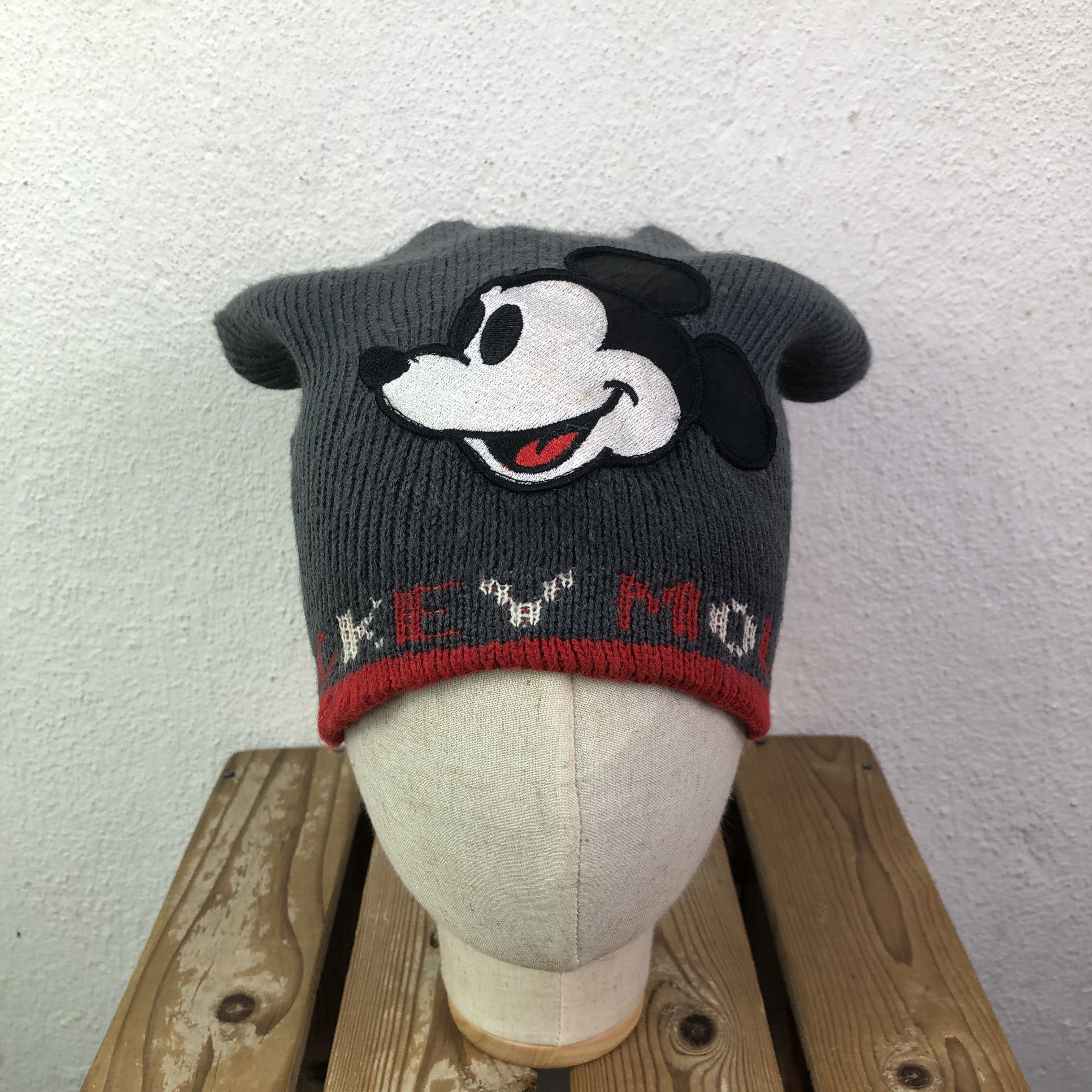 Vintage Disney Mickey Mouse Ear Beanie Hat