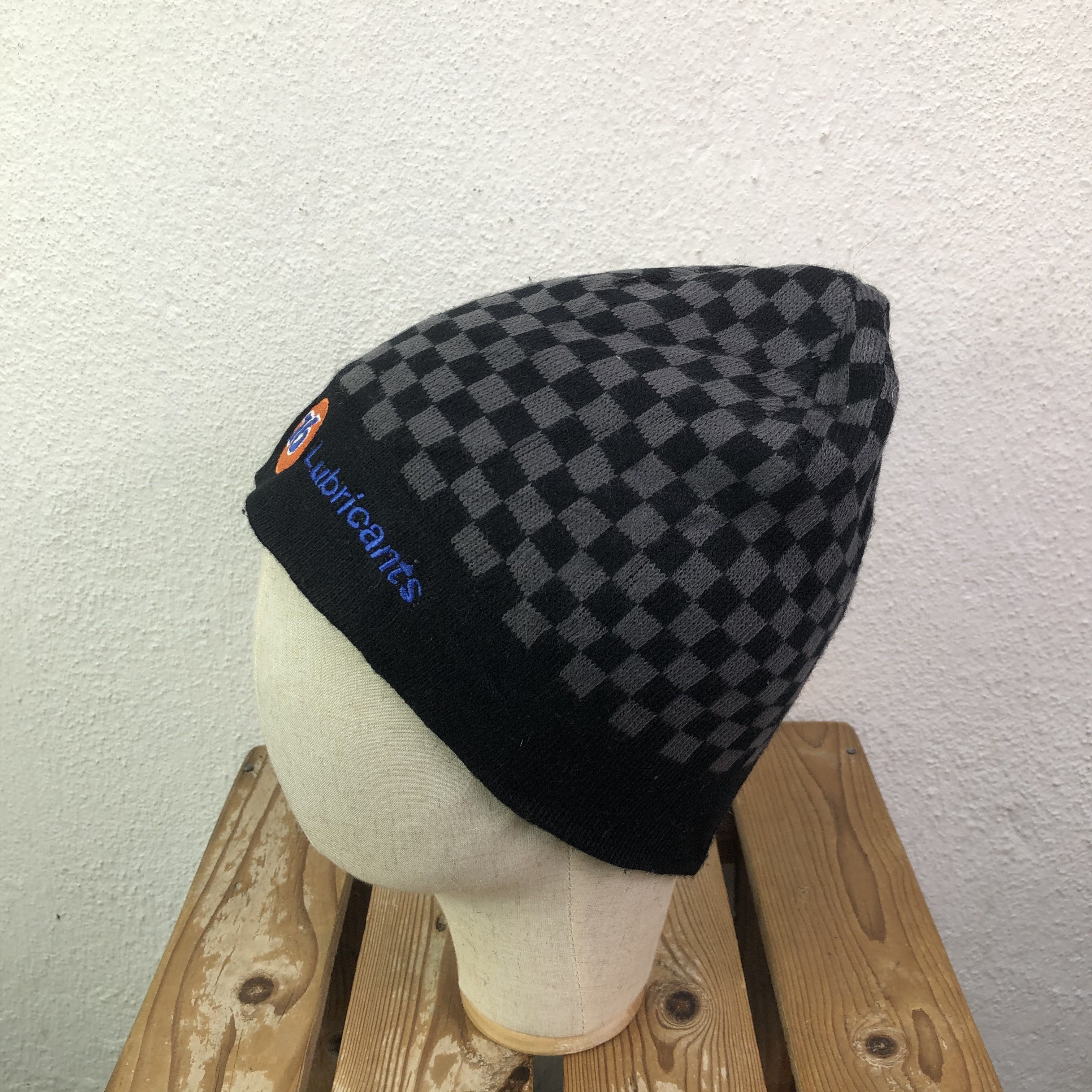 Vintage 76 Lubricants Checkered Beanie Hat Size ONE SIZE - 4 Thumbnail
