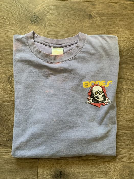 Vintage Vintage 90s Distressed Bones Powell Peralta Tee | Grailed