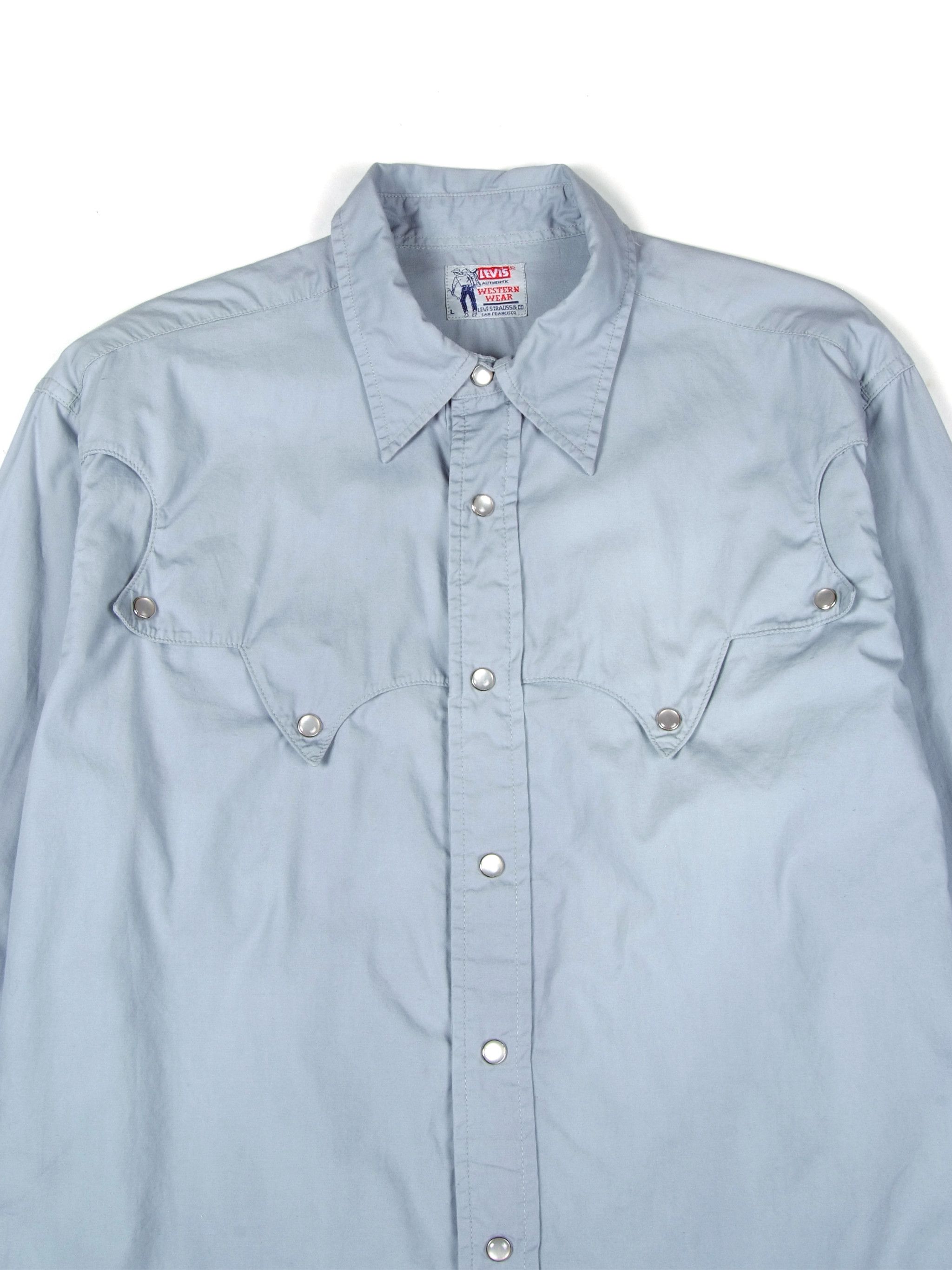 Levi's × Levi's Vintage Clothing × Vintage Western Wear By Levi's Denim Shirt Size US L / EU 52-54 / 3 - 3 Thumbnail