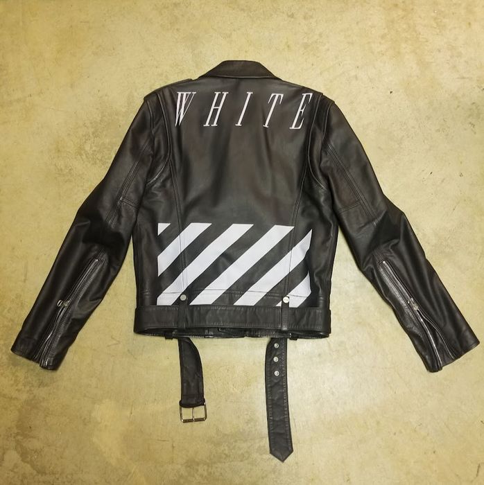 Off White Bullhide Perfecto Jacket Grailed