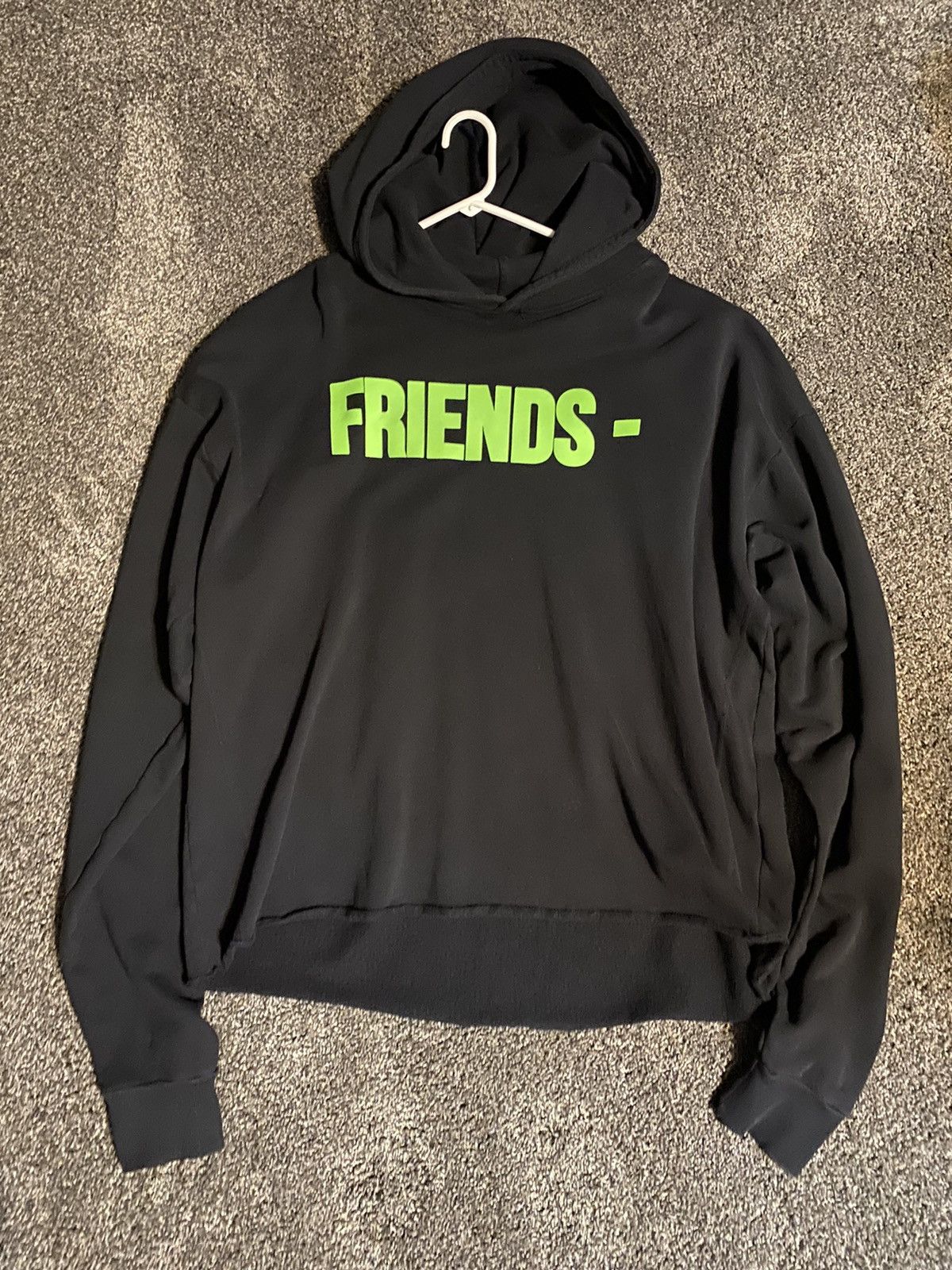 Vlone Vlone hoodie black / green | Grailed