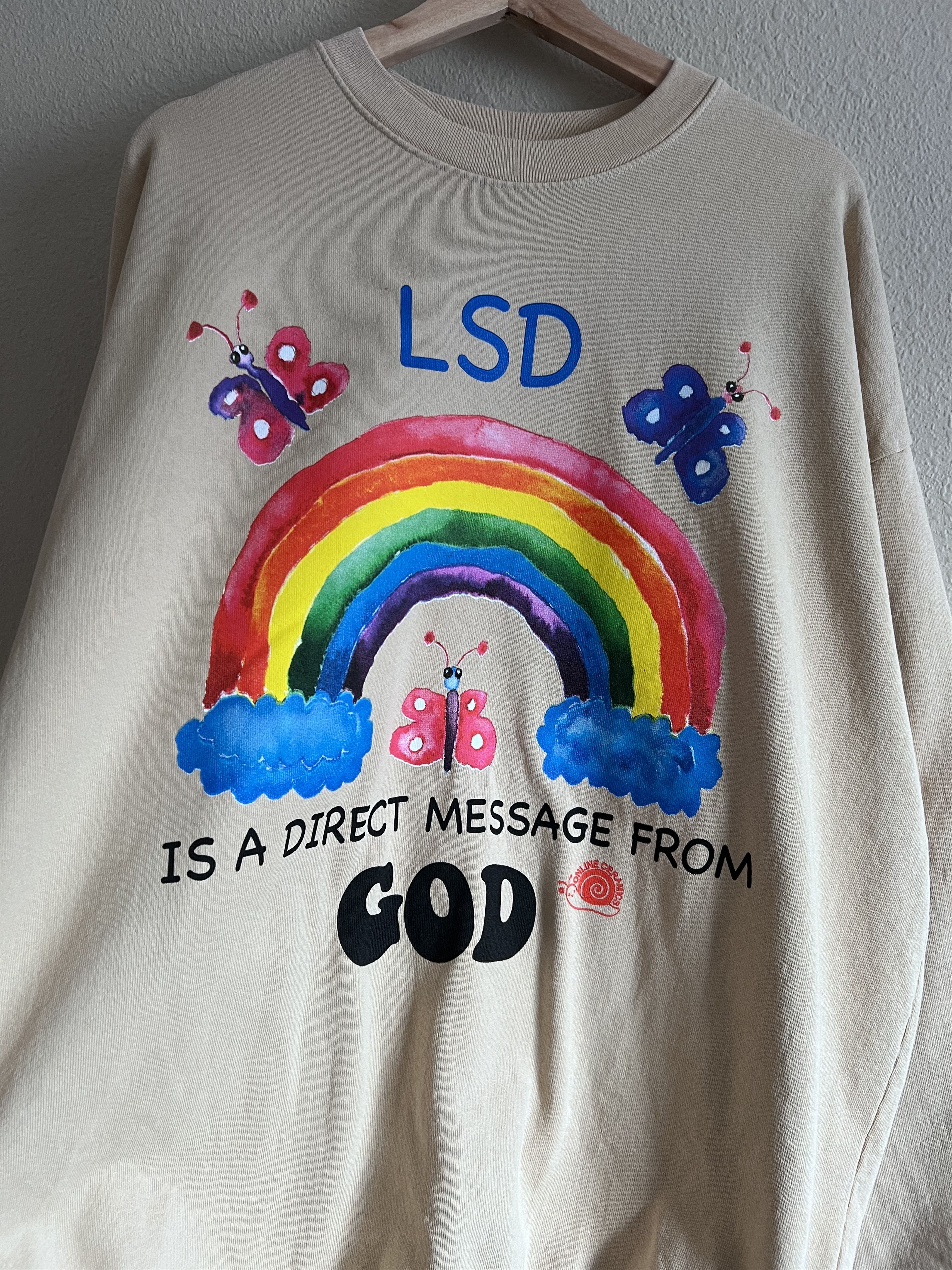 Online Ceramics Online Ceramics LSD is a Message from God Crewneck Size US XXL / EU 58 / 5 - 2 Thumbnail