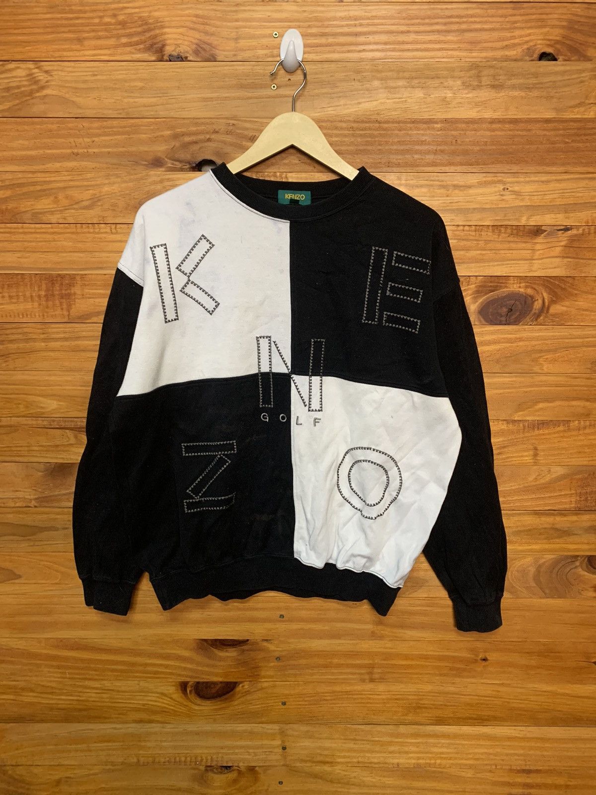 Kenzo × Vintage Vintage Embroidered Kenzo Golf Sweatshirts Size US L / EU 52-54 / 3 - 1 Thumbnail