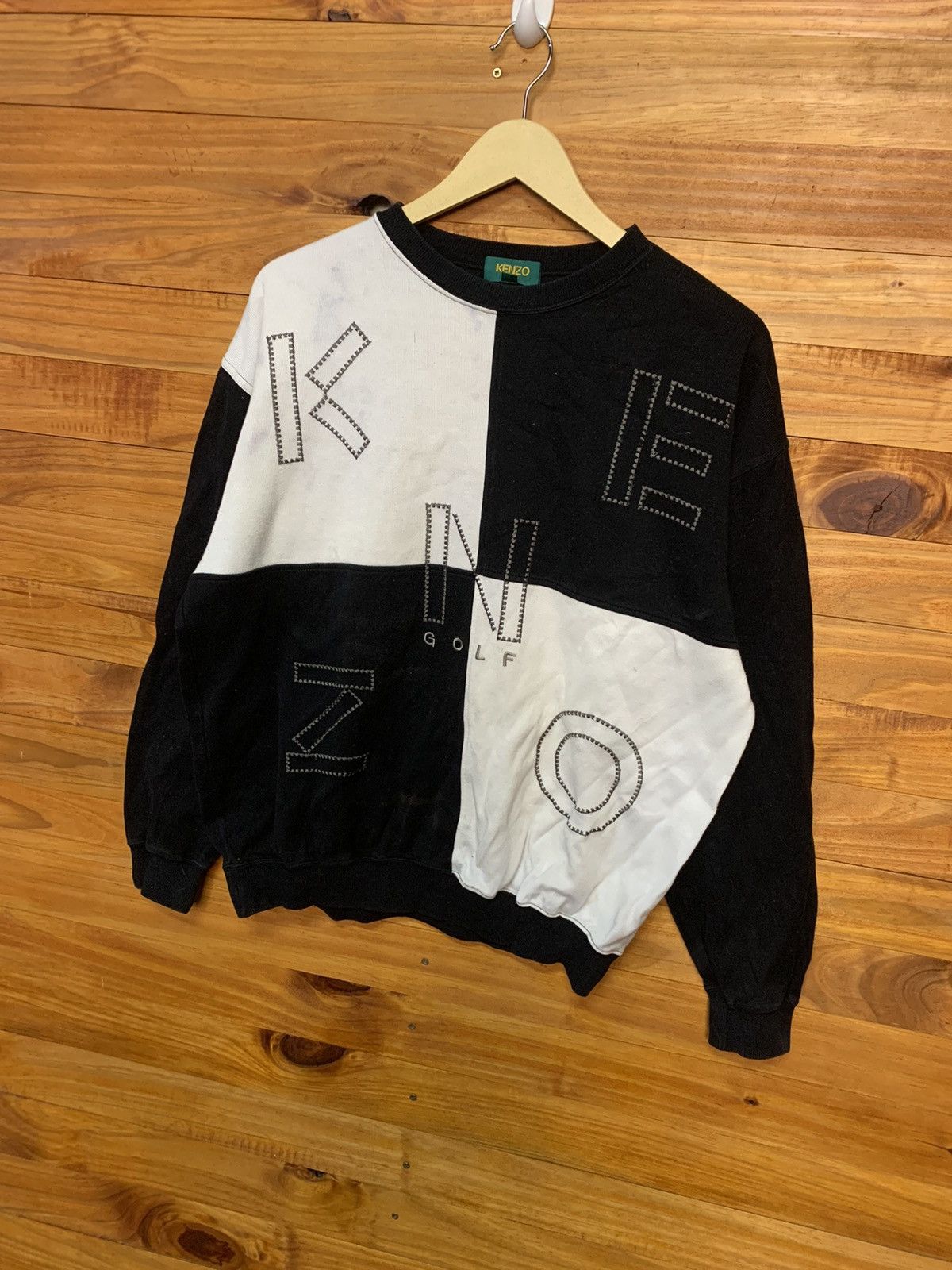 Kenzo × Vintage Vintage Embroidered Kenzo Golf Sweatshirts Size US L / EU 52-54 / 3 - 3 Thumbnail