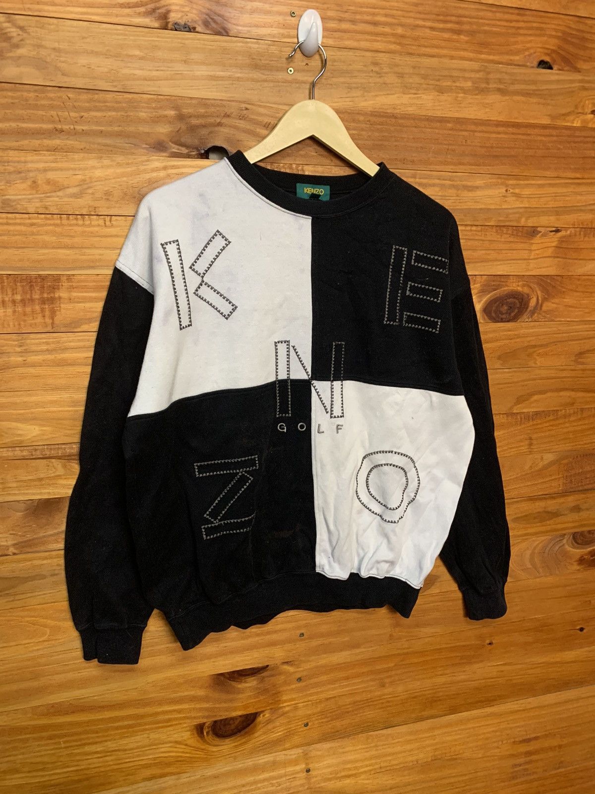 Kenzo × Vintage Vintage Embroidered Kenzo Golf Sweatshirts Size US L / EU 52-54 / 3 - 2 Thumbnail