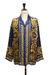 Versace new VERSACE blue leopard gold floral baroque print pyjama silk shirt top M IT5 Size US M / EU 48-50 / 2 - 7 Thumbnail