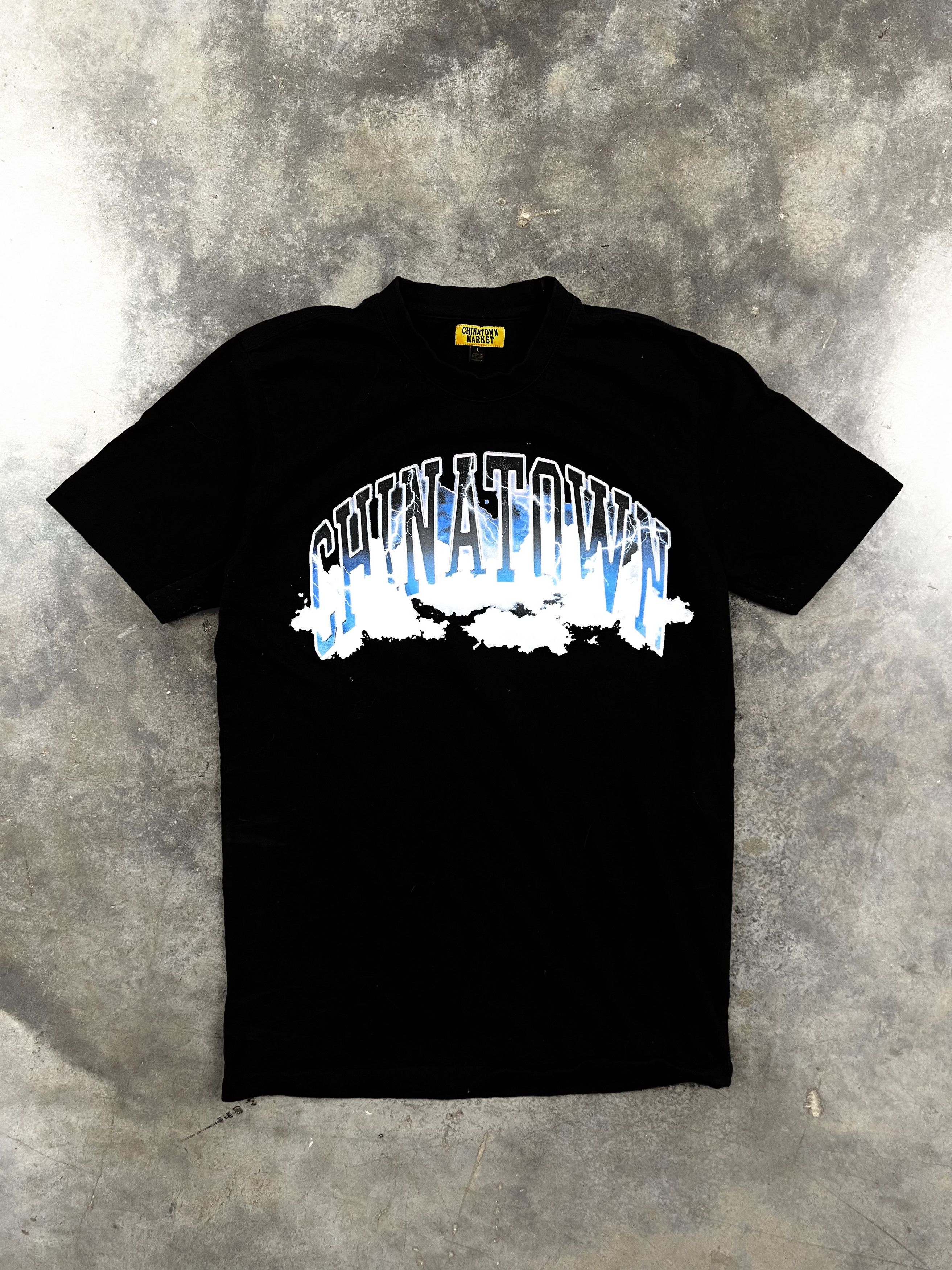 Market Chinatown Market Thunder Lightning Arc Logo Tee Black Large Size US L / EU 52-54 / 3 - 1 Thumbnail