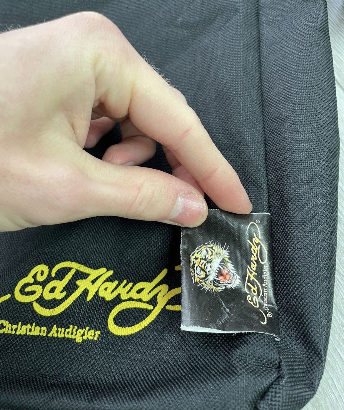 Christian Audigier × Ed Hardy × Vintage 🔥Ed Hardy Tiger Messenger Vintage Bag🔥 Size ONE SIZE - 8 Thumbnail