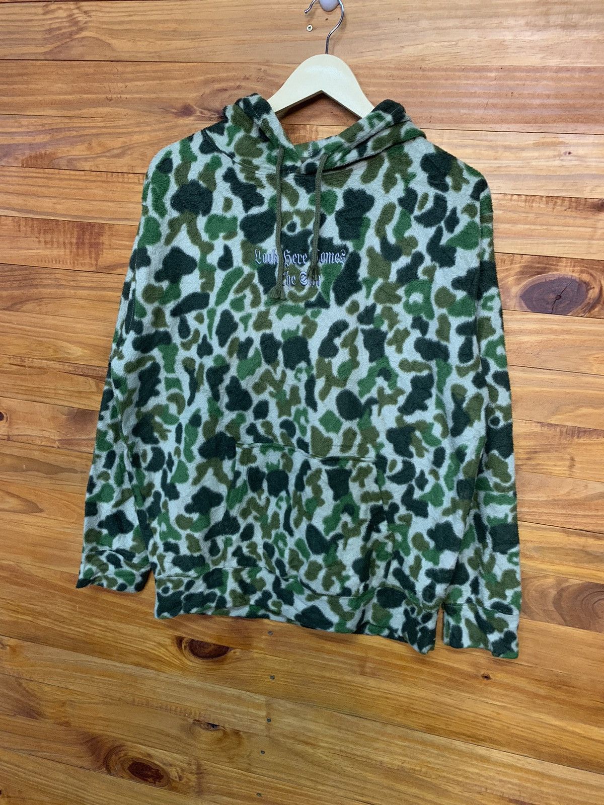 Japanese Brand × Vintage Vintage Embroidered Dragon Big Logo Camo Fleece Jacket Size US L / EU 52-54 / 3 - 4 Thumbnail