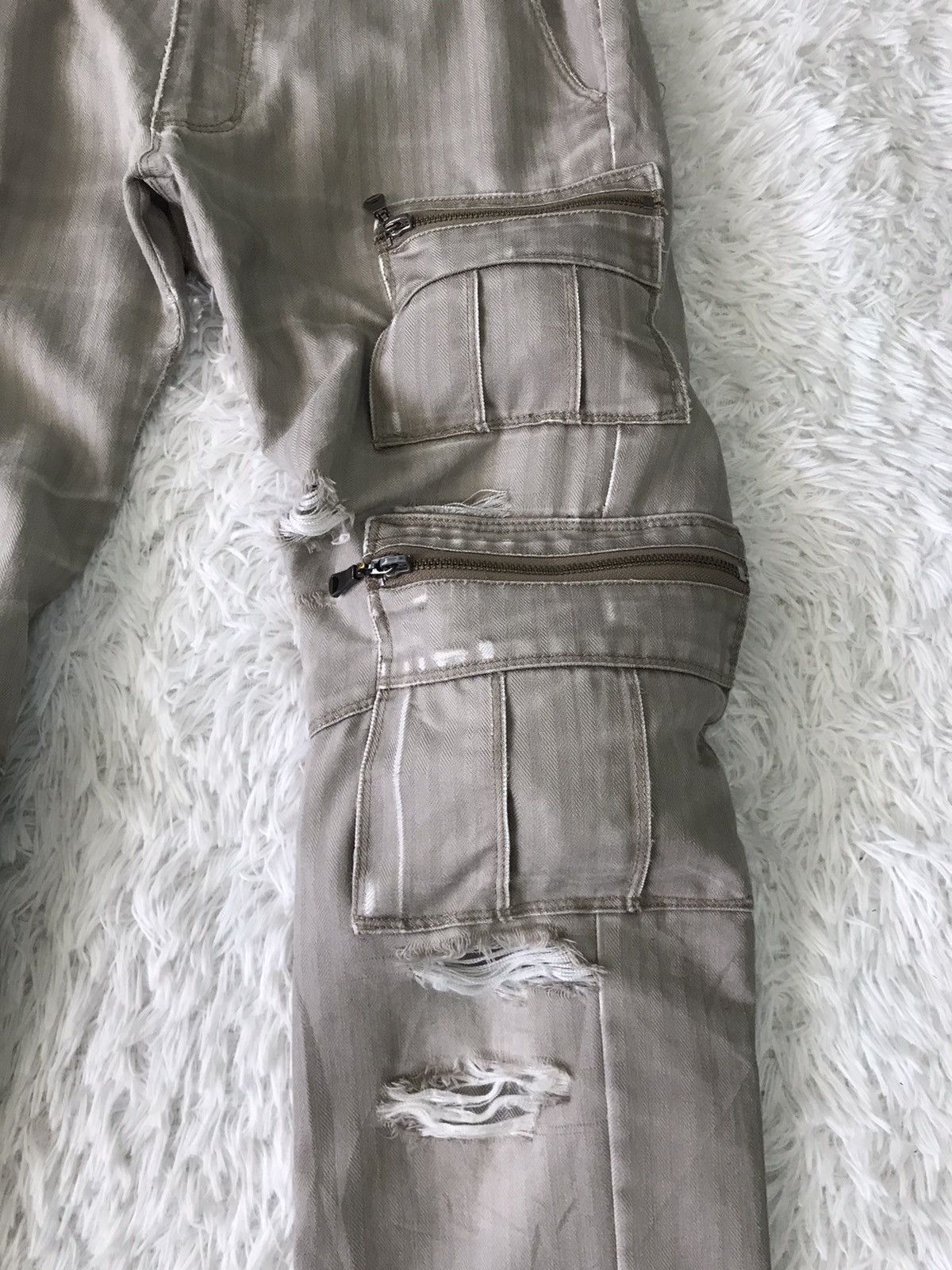 Japanese Brand 💥Steals💥Distress Semanticdesign Tactical Cargo Pant Size US 32 / EU 48 - 6 Thumbnail