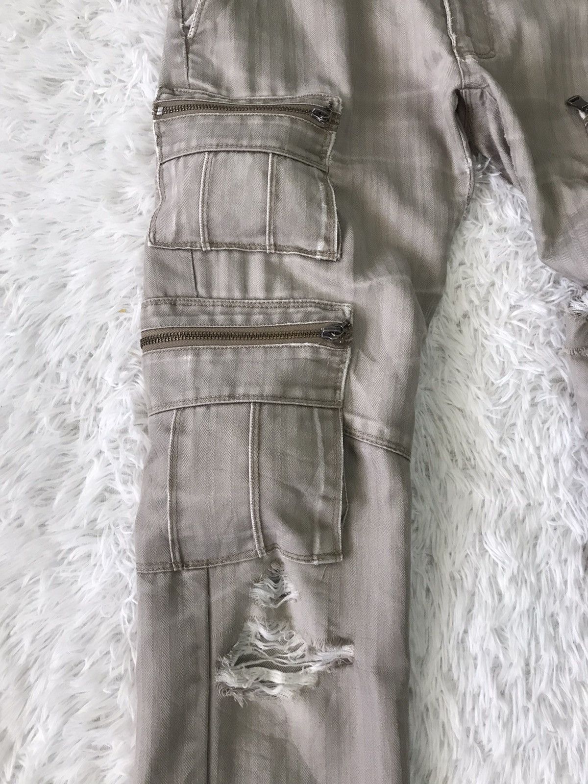 Japanese Brand 💥Steals💥Distress Semanticdesign Tactical Cargo Pant Size US 32 / EU 48 - 5 Thumbnail