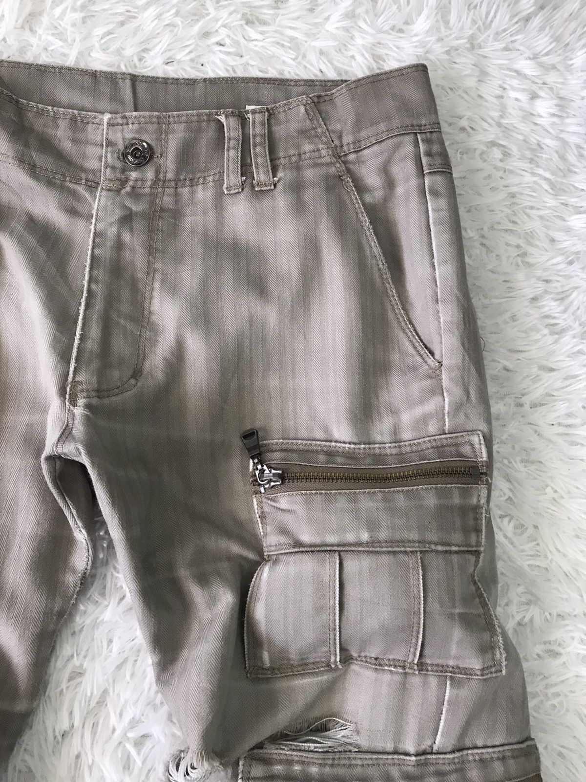Japanese Brand 💥Steals💥Distress Semanticdesign Tactical Cargo Pant Size US 32 / EU 48 - 7 Thumbnail