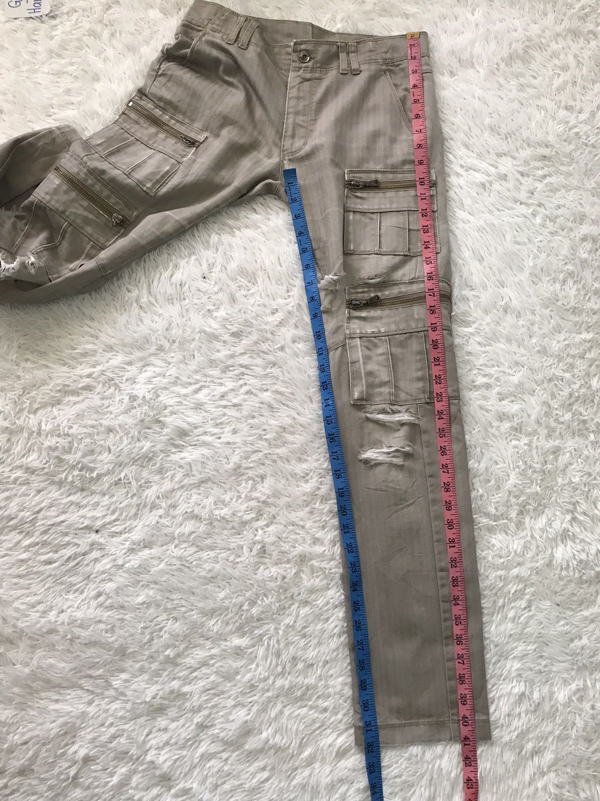Japanese Brand 💥Steals💥Distress Semanticdesign Tactical Cargo Pant Size US 32 / EU 48 - 21 Thumbnail