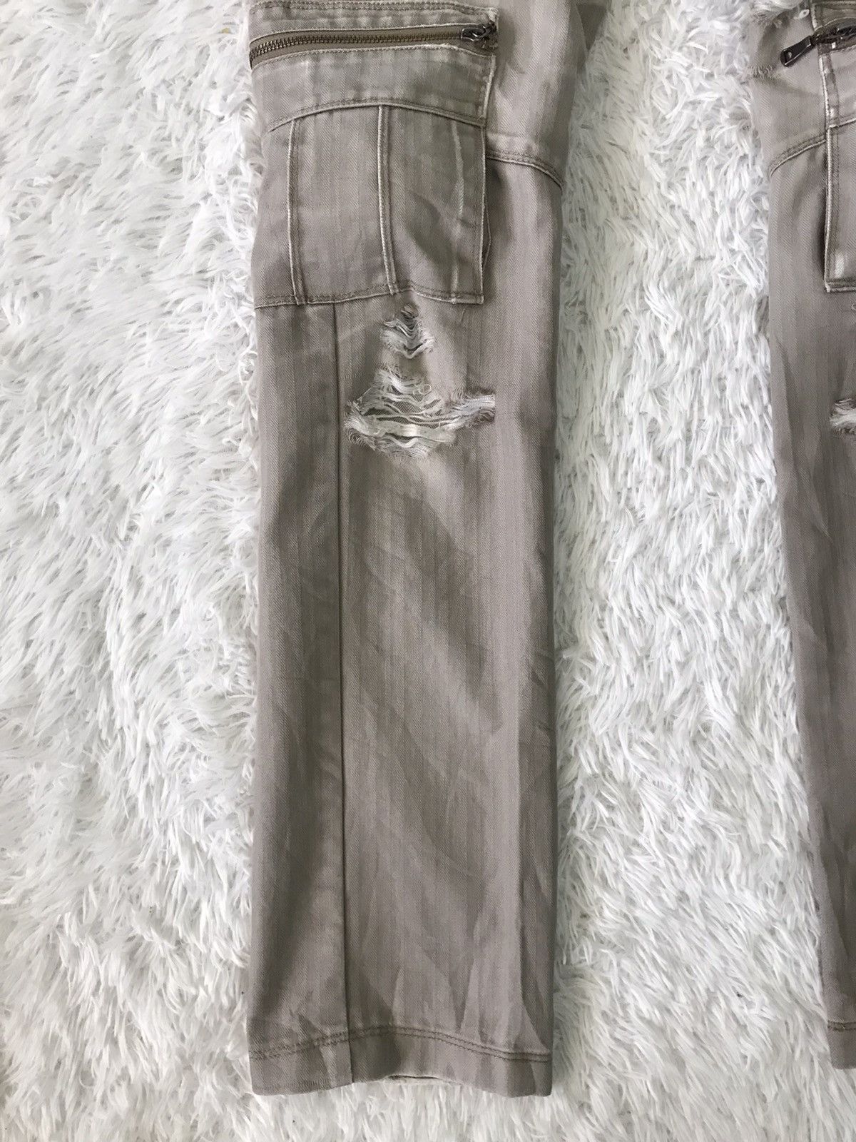 Japanese Brand 💥Steals💥Distress Semanticdesign Tactical Cargo Pant Size US 32 / EU 48 - 3 Thumbnail