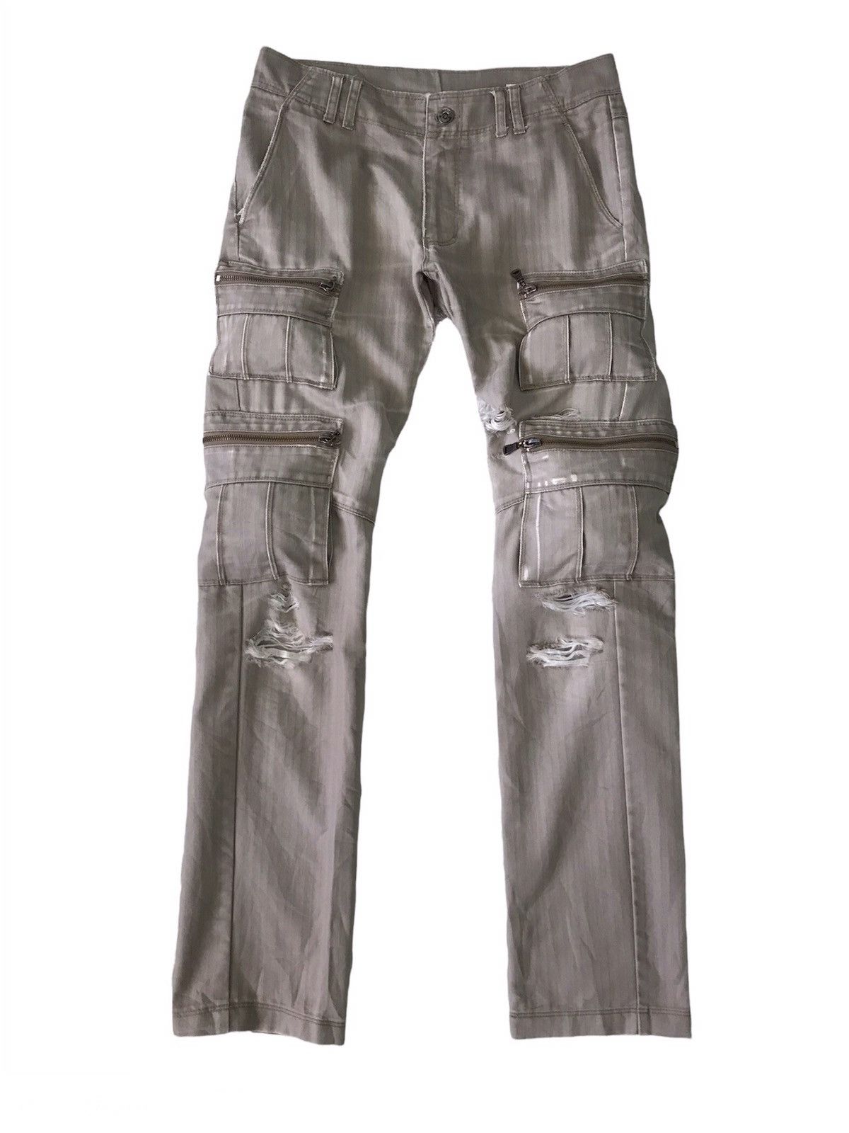 Japanese Brand 💥Steals💥Distress Semanticdesign Tactical Cargo Pant Size US 32 / EU 48 - 1 Thumbnail