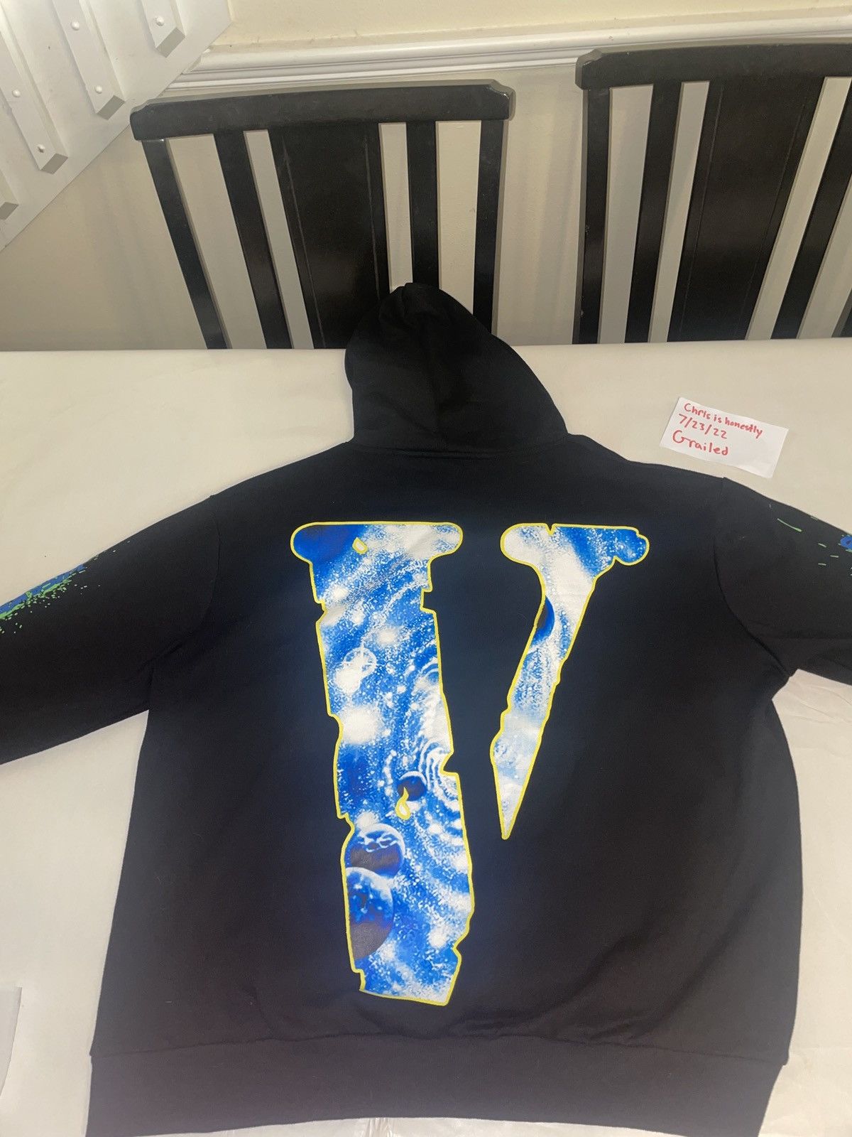 999 Club × Vlone Vlone x Juicewrld Cosmic Hoodie Black Size US XL / EU 56 / 4 - 2 Thumbnail