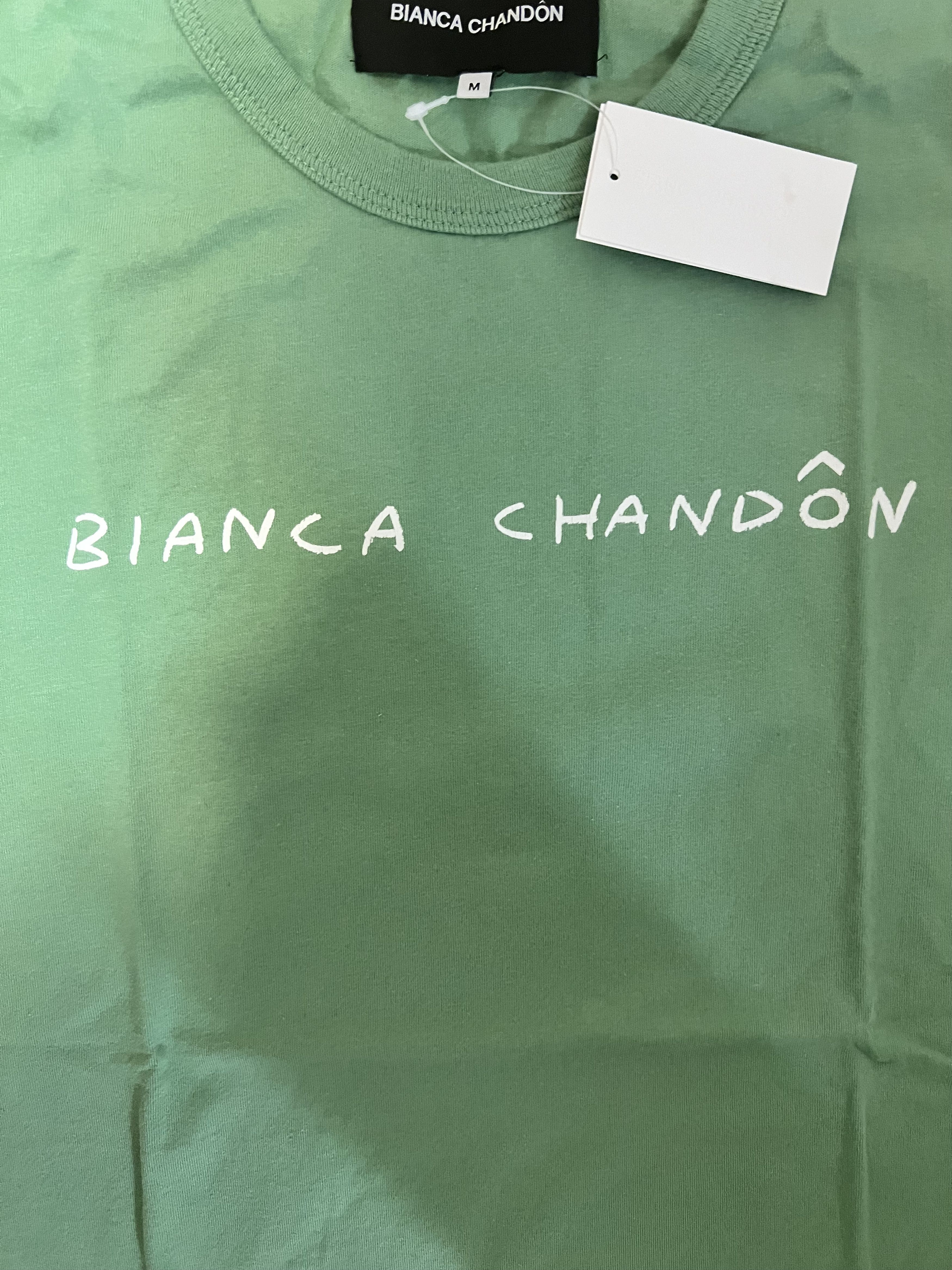 BIANCA CHANDON 💚 Bianca Chandon Green Logo Handwritten Tee Medium NEW Size US M / EU 48-50 / 2 - 3 Thumbnail