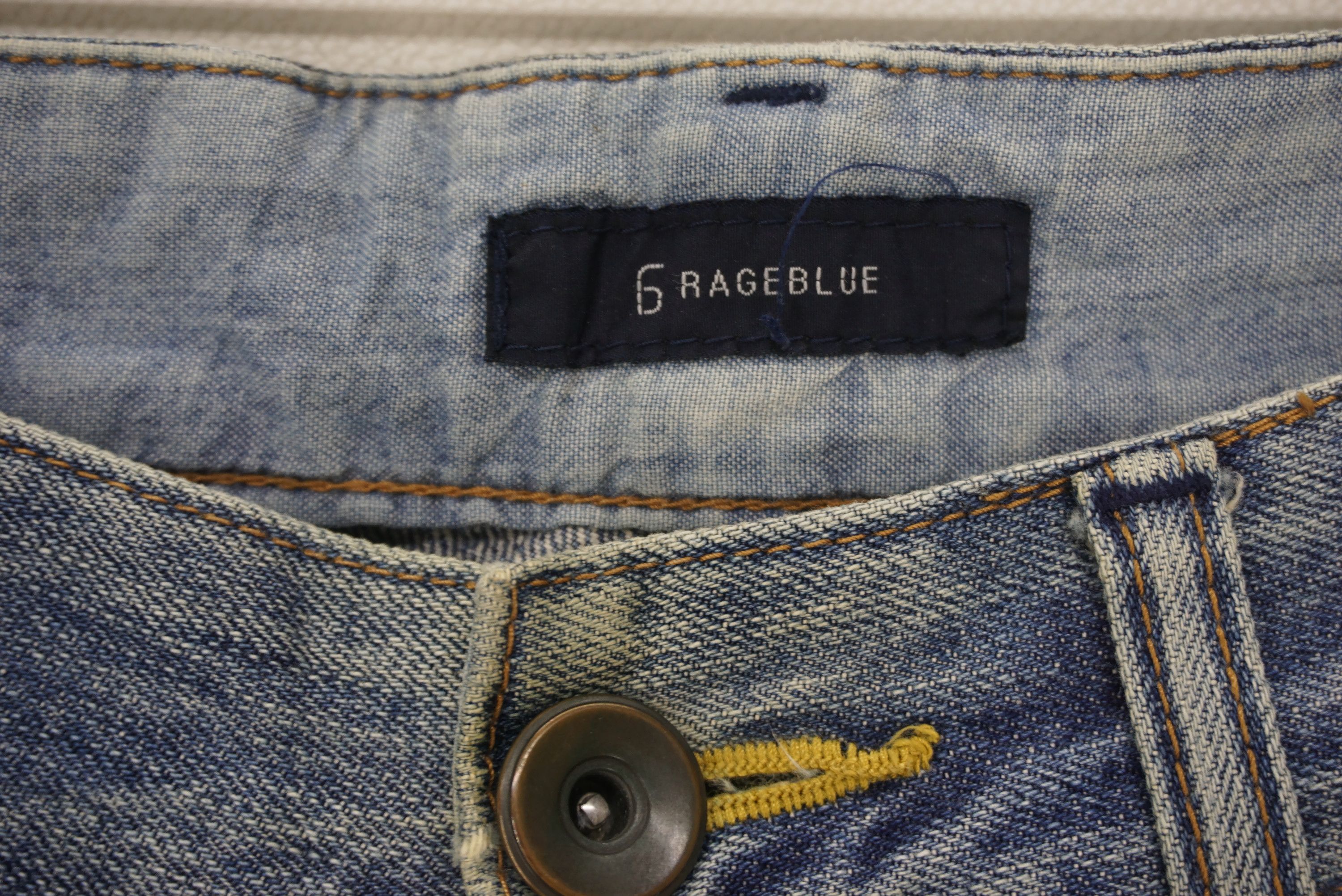 Japanese Brand Rageblue Japan Denim Japanese Brand Hickory Workwear Denim Size US 30 / EU 46 - 9 Thumbnail