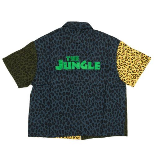 Just Don Multicolor Leopard Short Sleeve Button Down Shirt Size XL Size US XL / EU 56 / 4 - 2 Thumbnail