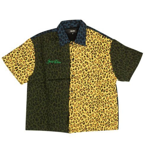 Just Don Multicolor Leopard Short Sleeve Button Down Shirt Size XL Size US XL / EU 56 / 4 - 1 Thumbnail