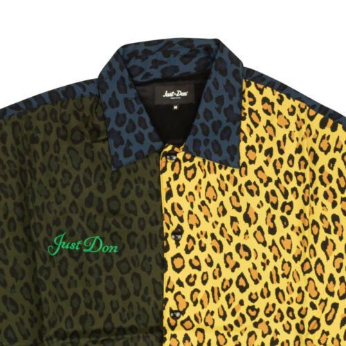 Just Don Multicolor Leopard Short Sleeve Button Down Shirt Size XL Size US XL / EU 56 / 4 - 3 Thumbnail