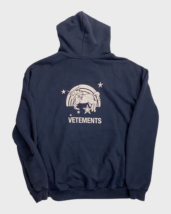 Vetements 1/50 navy blue asia exclusive unicorn phone number