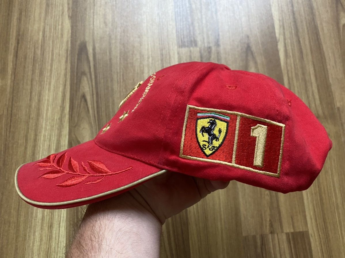 Vintage Vintage Michael Schumacher 2002 Champion Cap Hat Ferrari Size ONE SIZE - 3 Thumbnail