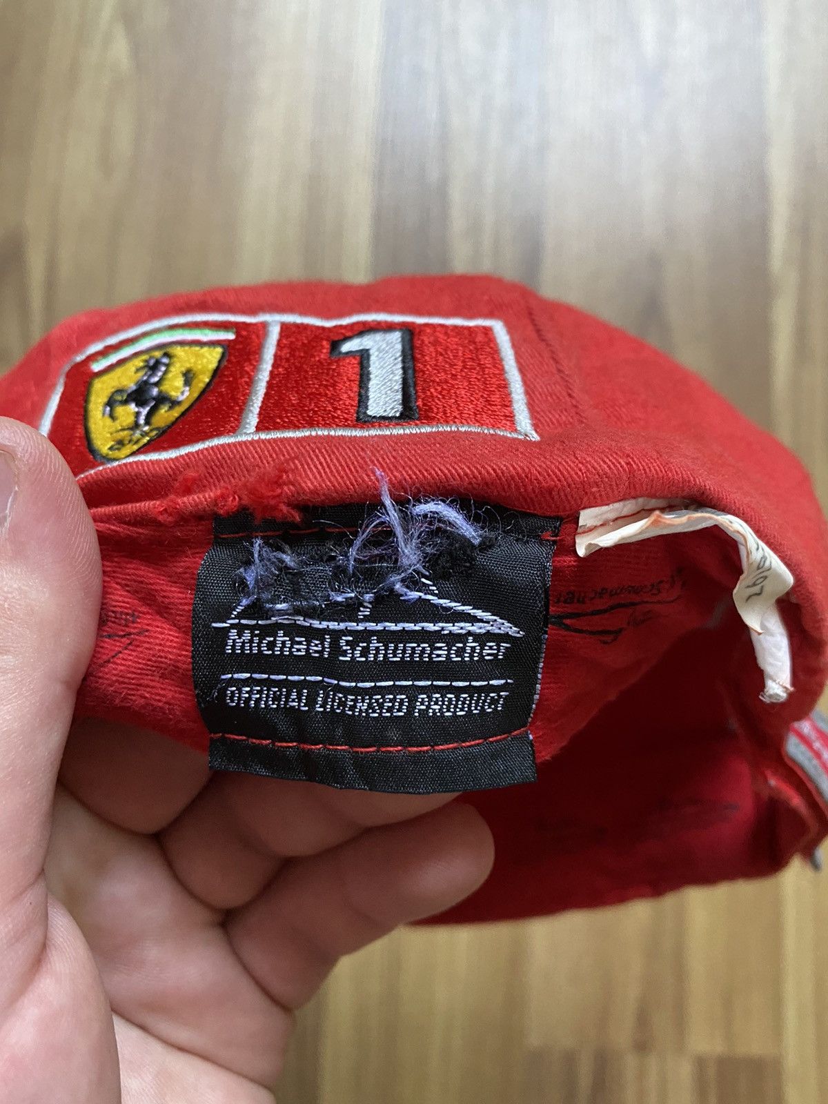 Vintage Vintage Michael Schumacher 2001 Champion Cap Hat Ferrari Size ONE SIZE - 8 Thumbnail