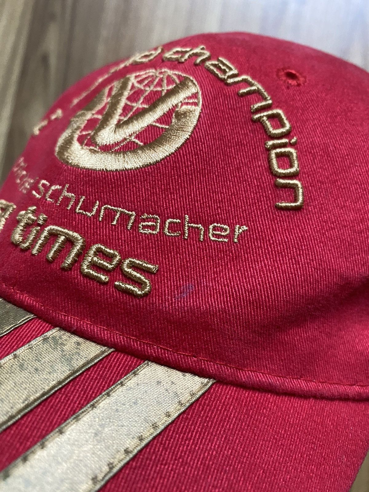 Vintage Vintage Ferrari Michael Schumacher F1 Champion Cap Hat BMW Size ONE SIZE - 2 Thumbnail