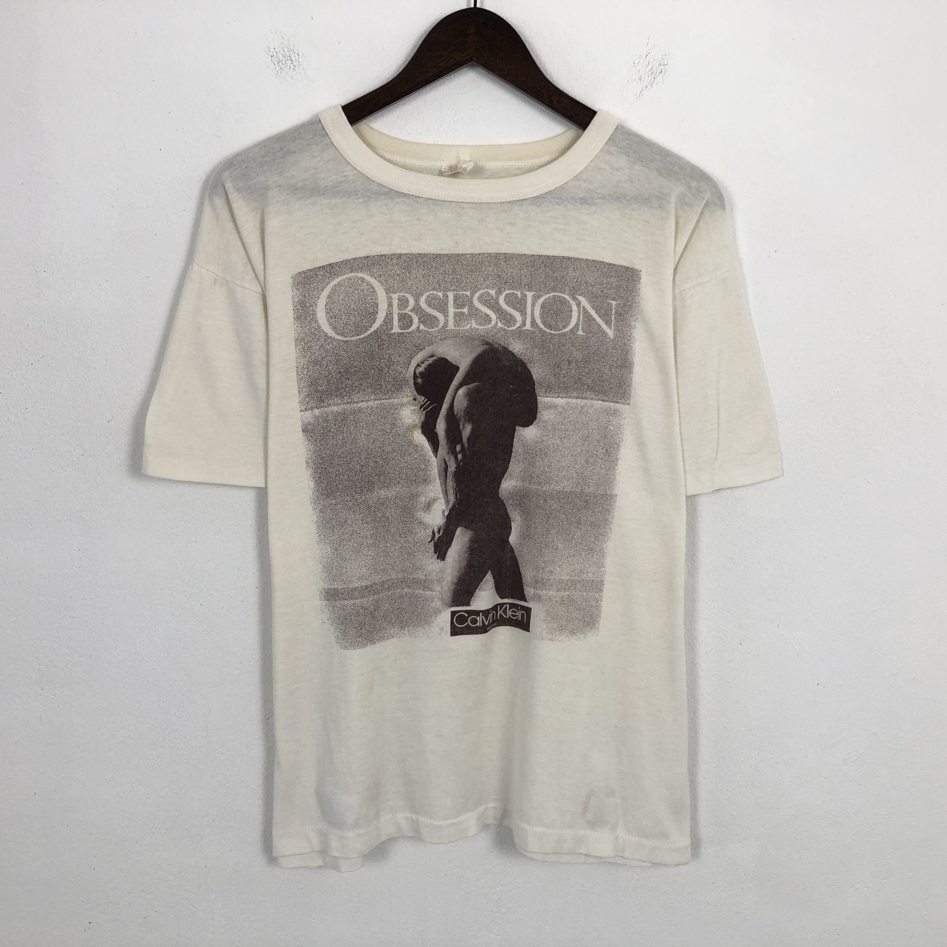 Calvin Klein Vintage 90'S CK Calvin Klein Obsession Style T-shirt