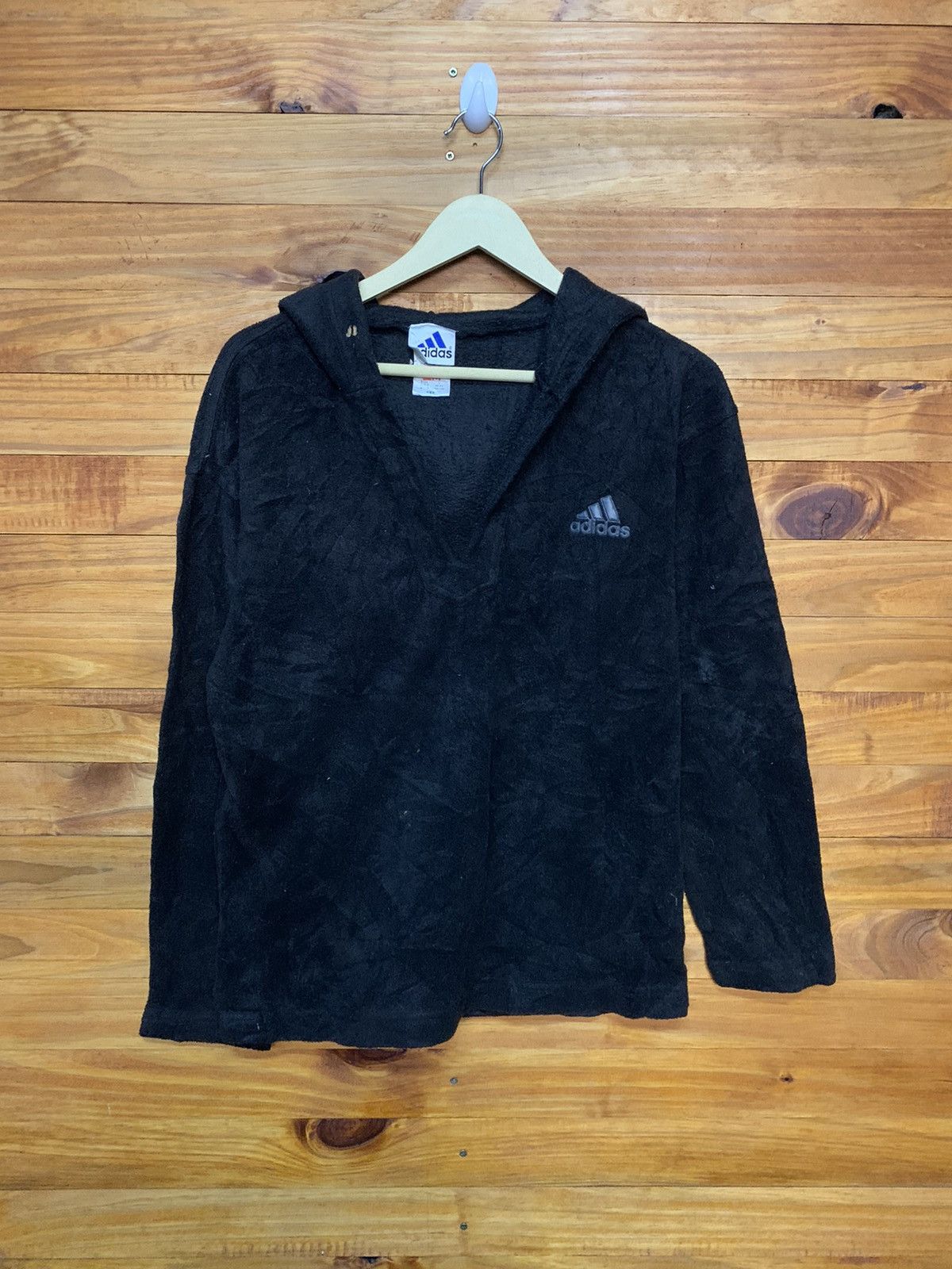 Adidas × Vintage Vintage Adidas Fleece Pullover Hoodie Size US M / EU 48-50 / 2 - 1 Thumbnail