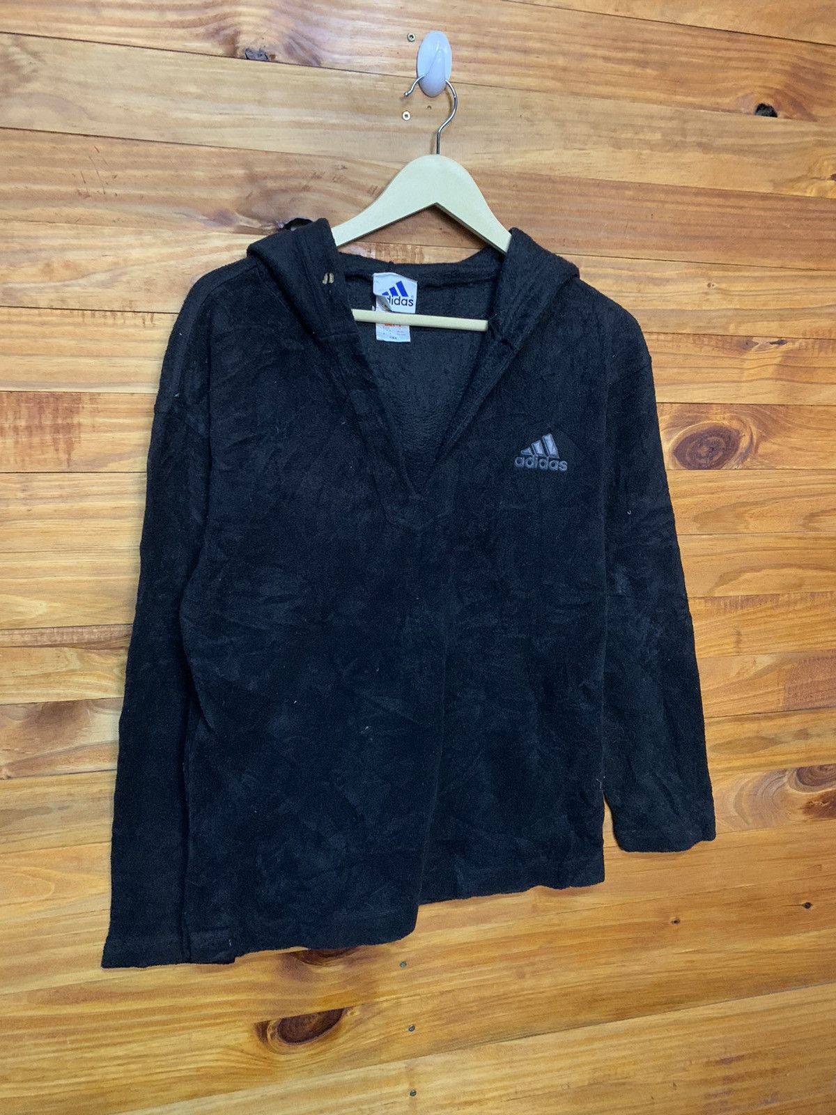 Adidas × Vintage Vintage Adidas Fleece Pullover Hoodie Size US M / EU 48-50 / 2 - 2 Thumbnail
