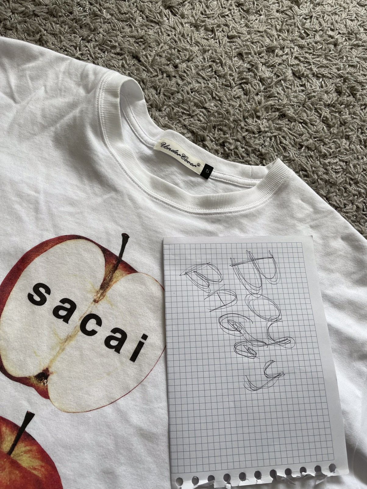 Sacai × Undercover Undercover x Sacai Apple Tee | Grailed