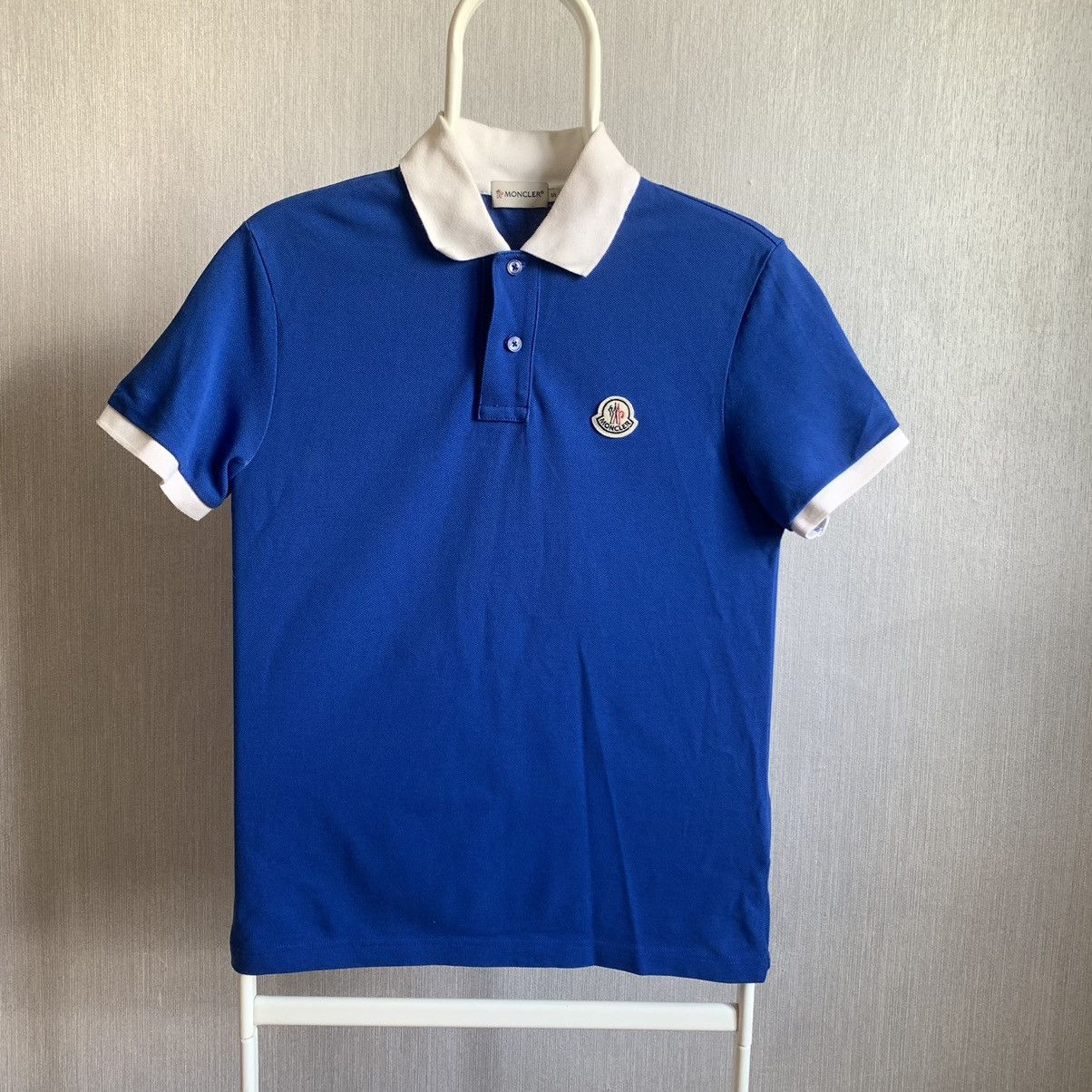 Moncler Moncler Blue Maglia Polo Manica Corta Size S | Grailed