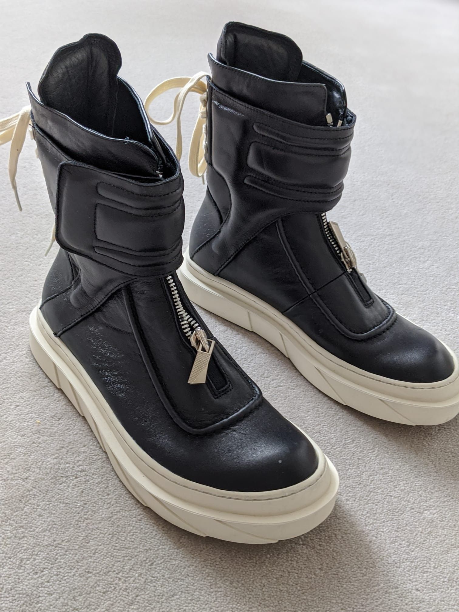 D.Gnak By Kang.D Leather Corset Boots - Size 41 similar to Geobasket Size US 8 / EU 41 - 3 Thumbnail