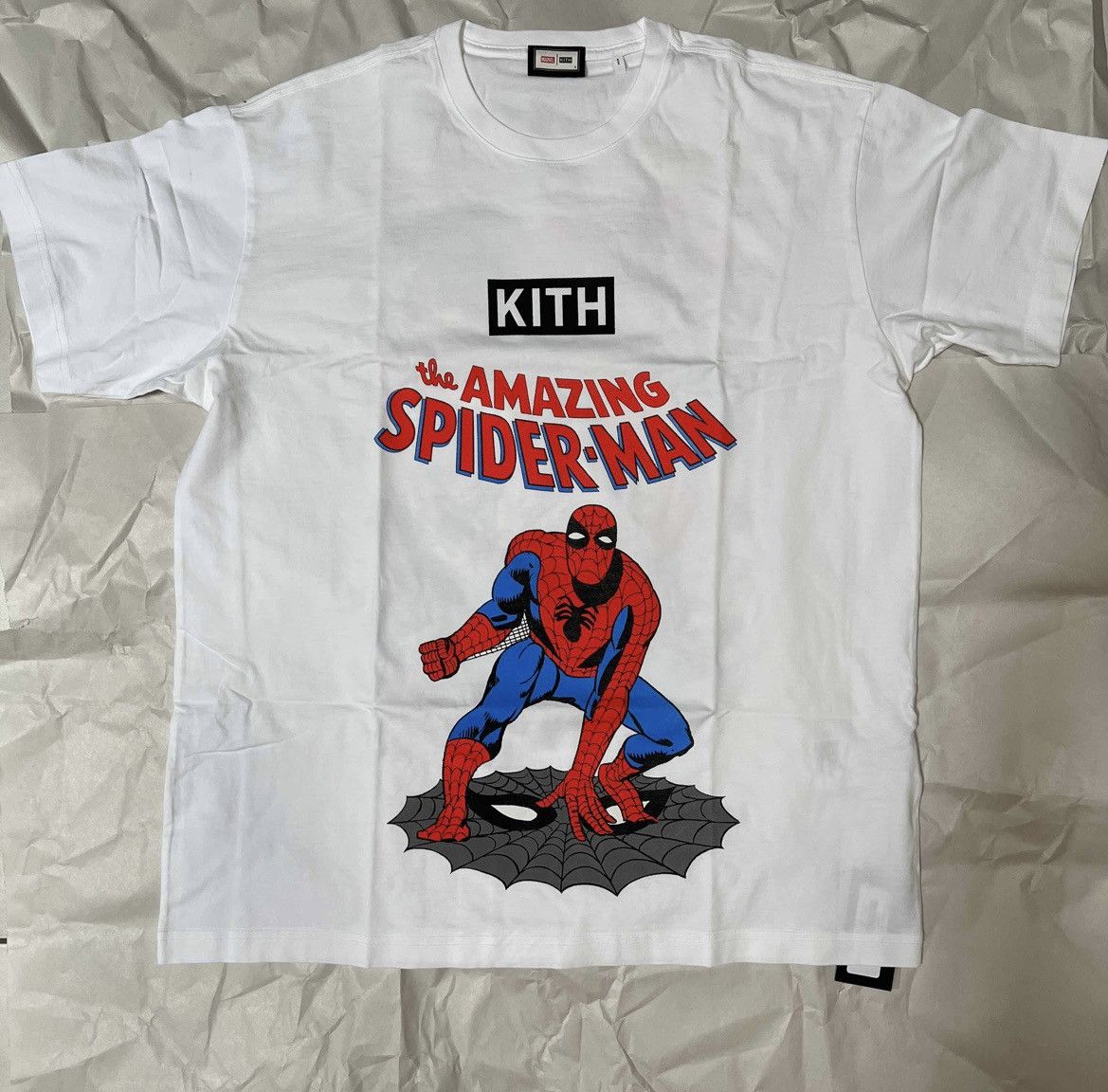 Kith Marvel Spider-Man Allies Vintage Tee White – YankeeKicks Online