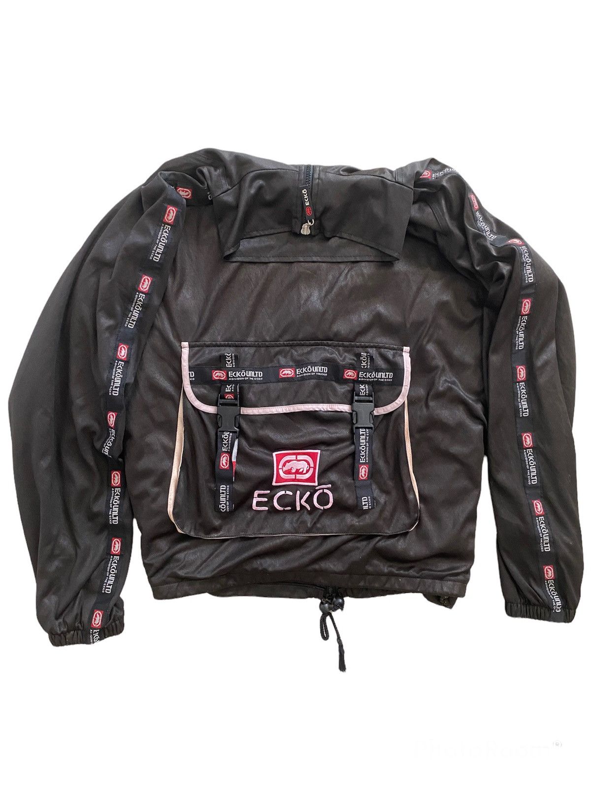 Ecko Unltd. × Seditionaries × Vintage Vintage Jacket ECKO pocket Bags striped logo nice designer Size US L / EU 52-54 / 3 - 1 Thumbnail