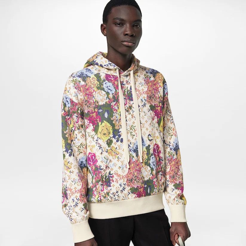 Virgil Abloh Louis Vuitton Floral Hoodie Sweatshirt Jacquard – NYSummerShop