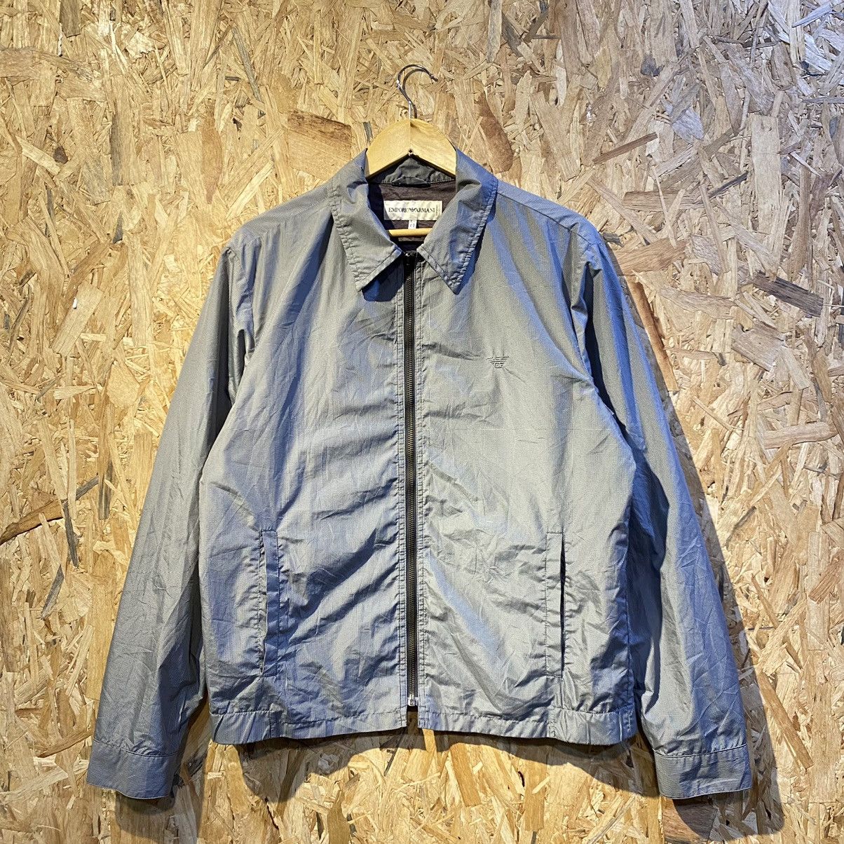 Emporio Armani × Vintage VINTAGE RARE‼️Emporio Armani Basic Logo Embroided Jackets Size US L / EU 52-54 / 3 - 1 Thumbnail