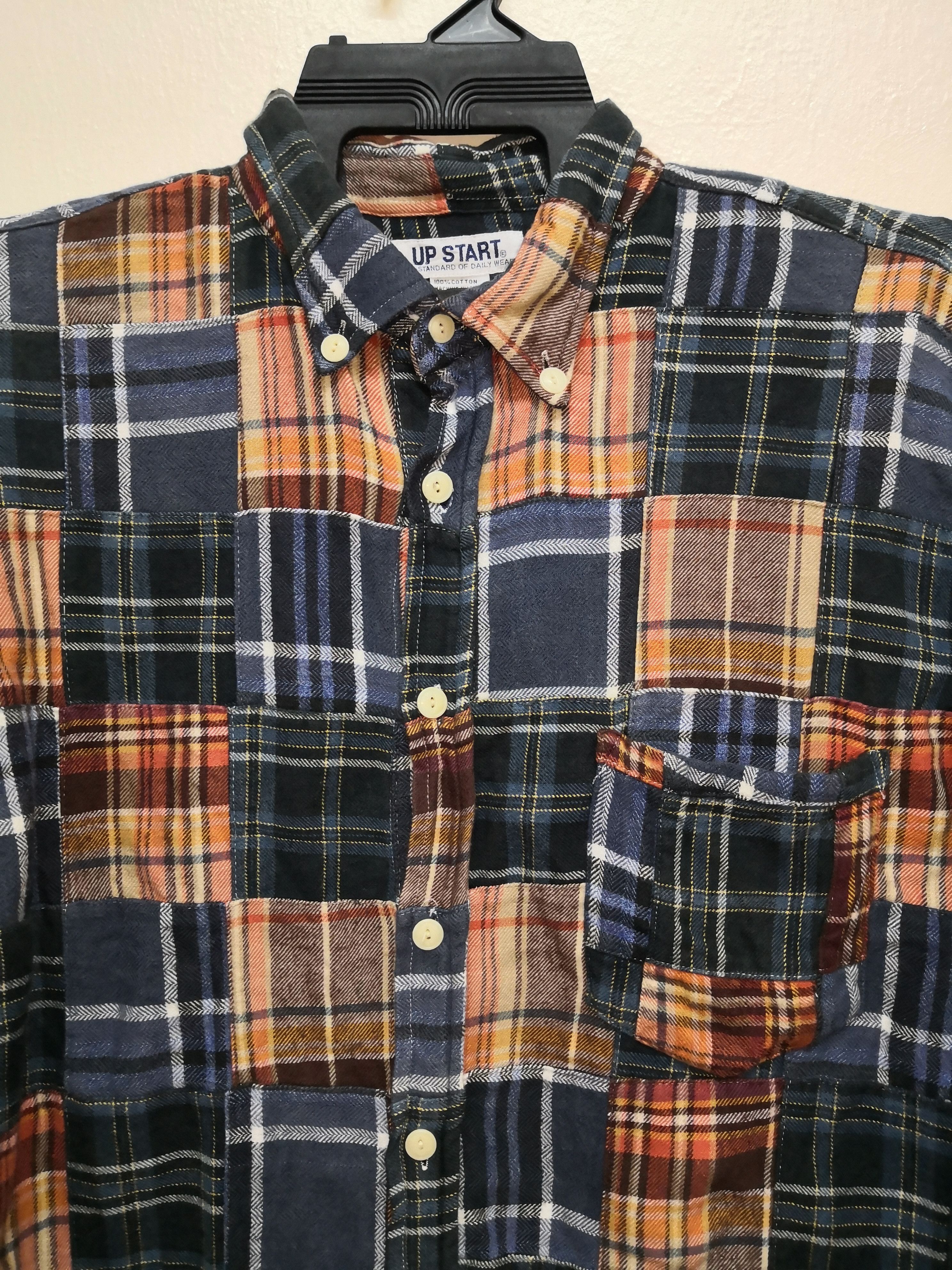 Designer × Japanese Brand Up Start x Patchwork Flannel x Kapital look alike x Shirt Size US L / EU 52-54 / 3 - 5 Thumbnail