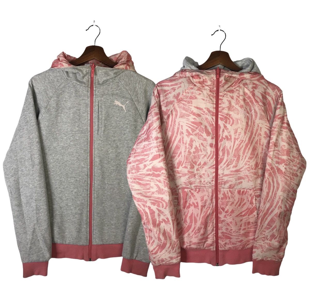 Rare Puma Women Reversible Zipper Hoodie