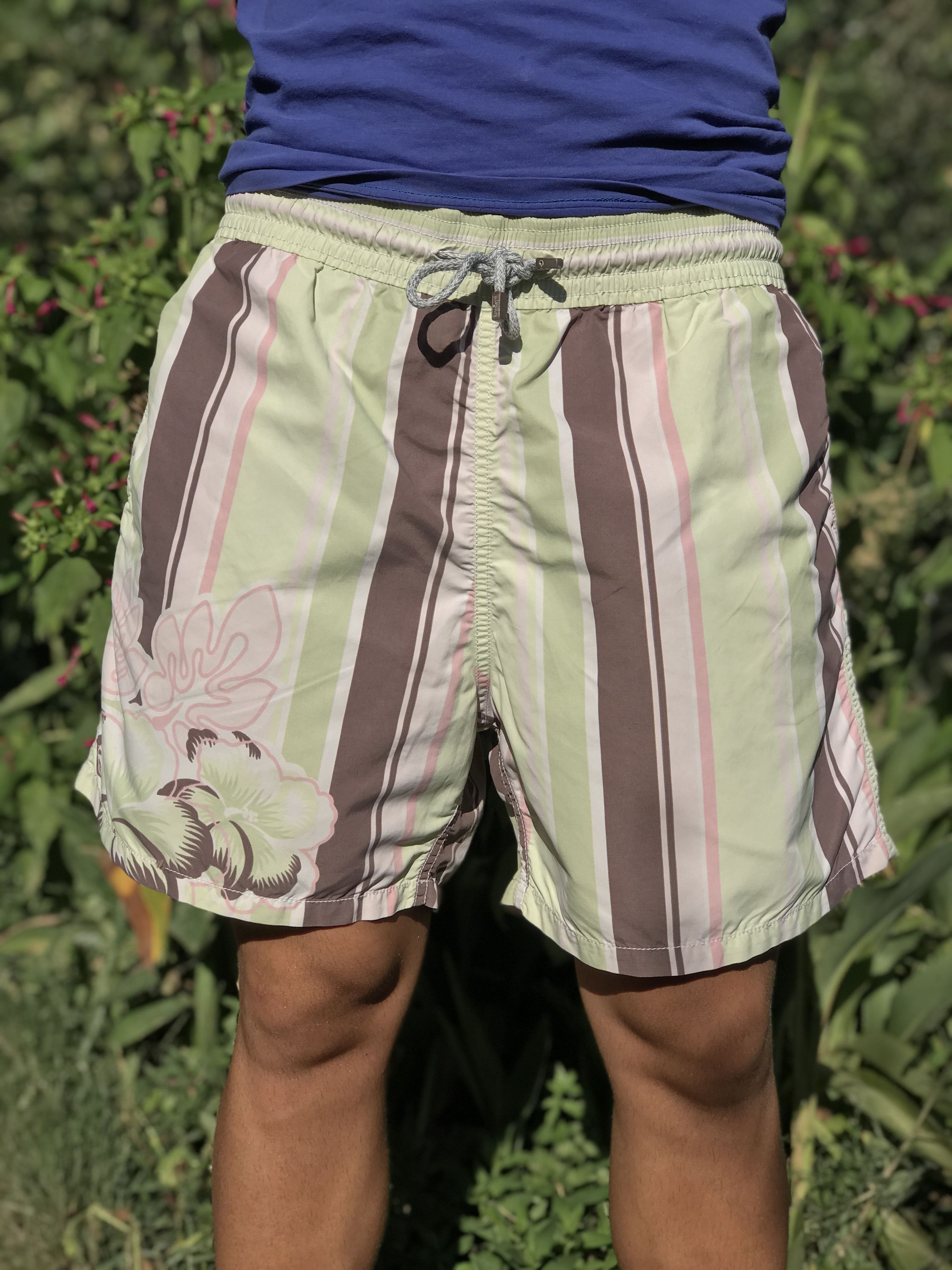 Vilebrequin VILEBREQUIN Striped Flor Moorea Beach Swim Trunks Size XL Size US 34 / EU 50 - 2 Thumbnail