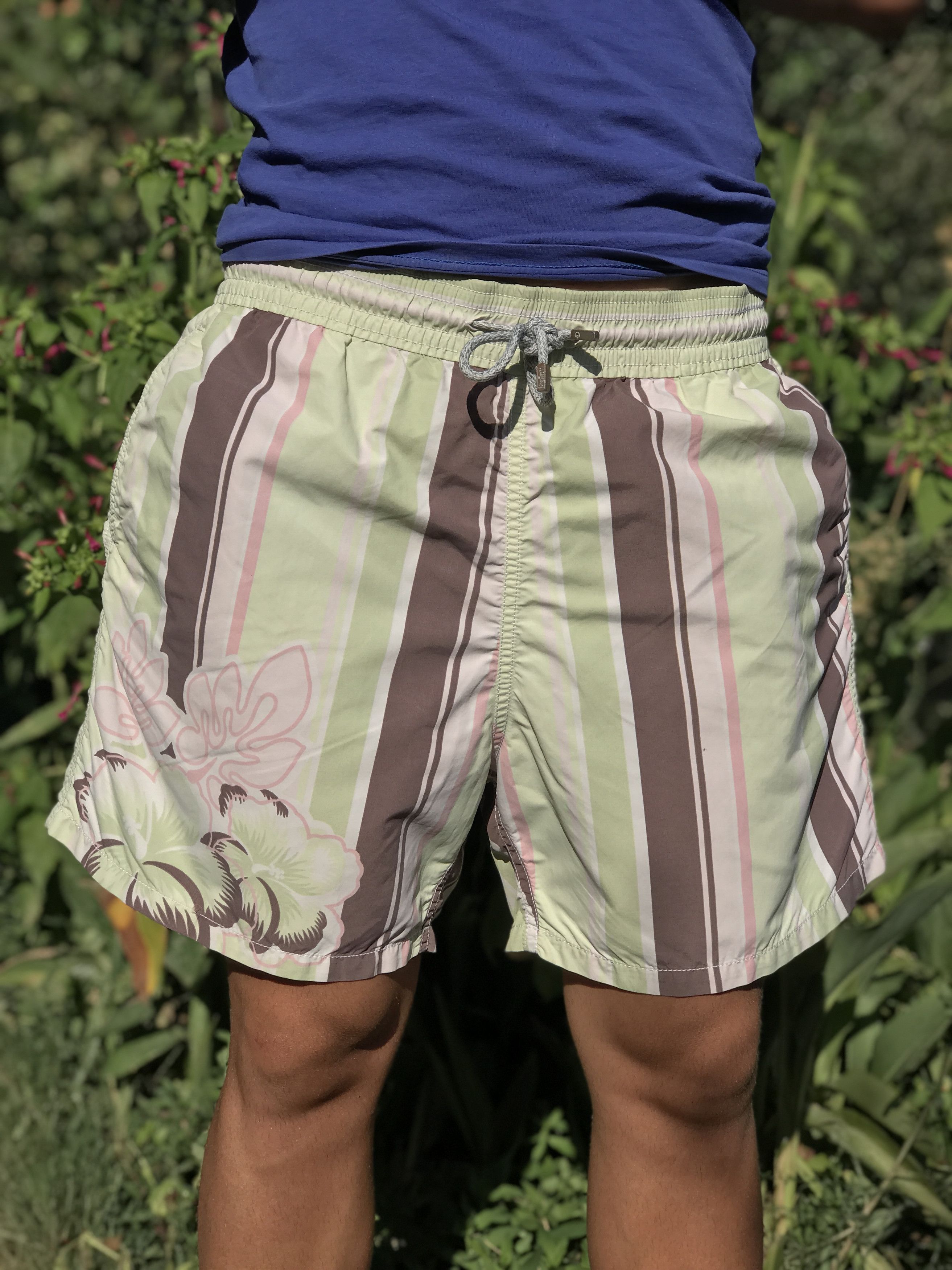 Vilebrequin VILEBREQUIN Striped Flor Moorea Beach Swim Trunks Size XL Size US 34 / EU 50 - 7 Thumbnail