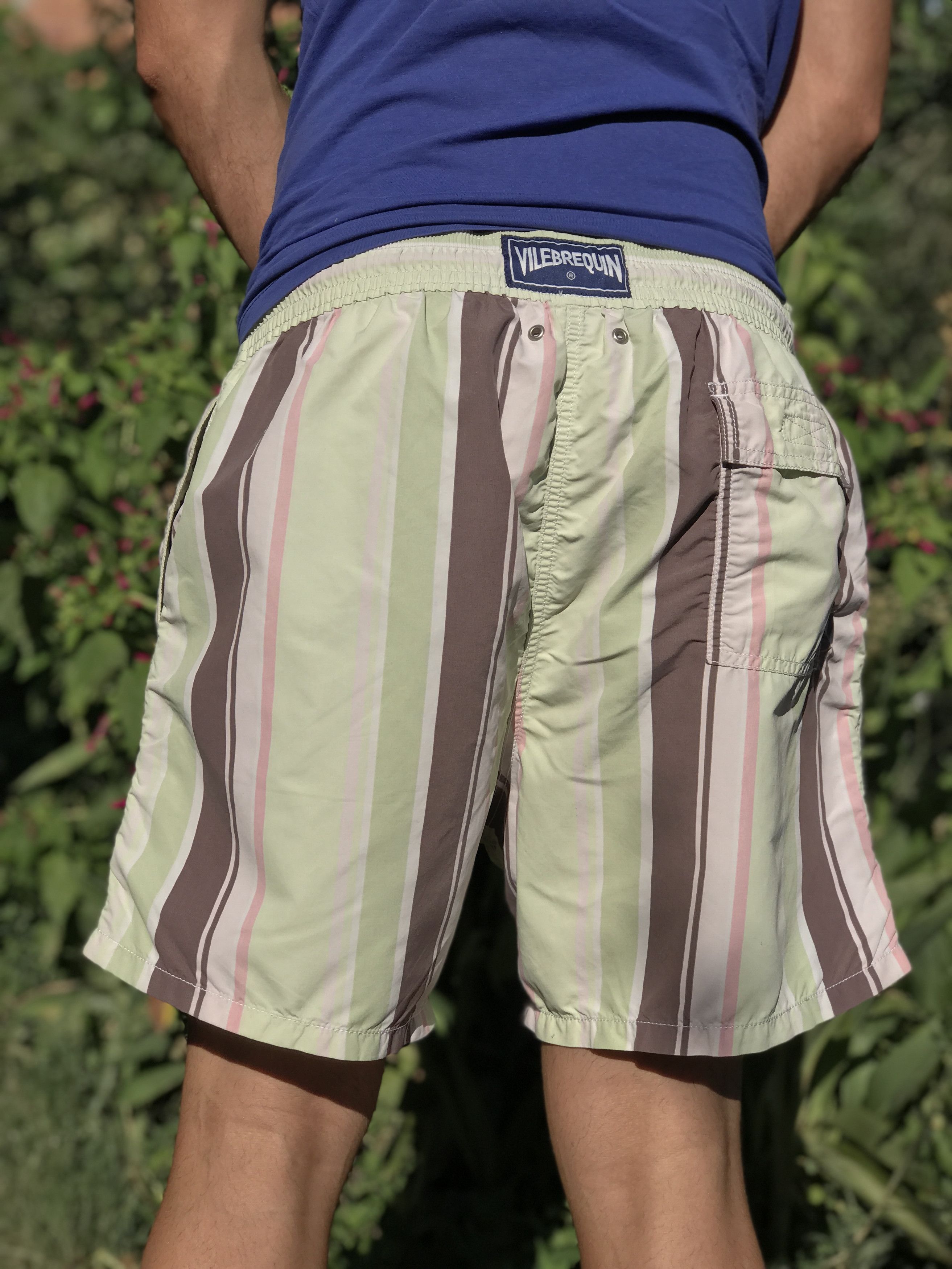 Vilebrequin VILEBREQUIN Striped Flor Moorea Beach Swim Trunks Size XL Size US 34 / EU 50 - 5 Thumbnail