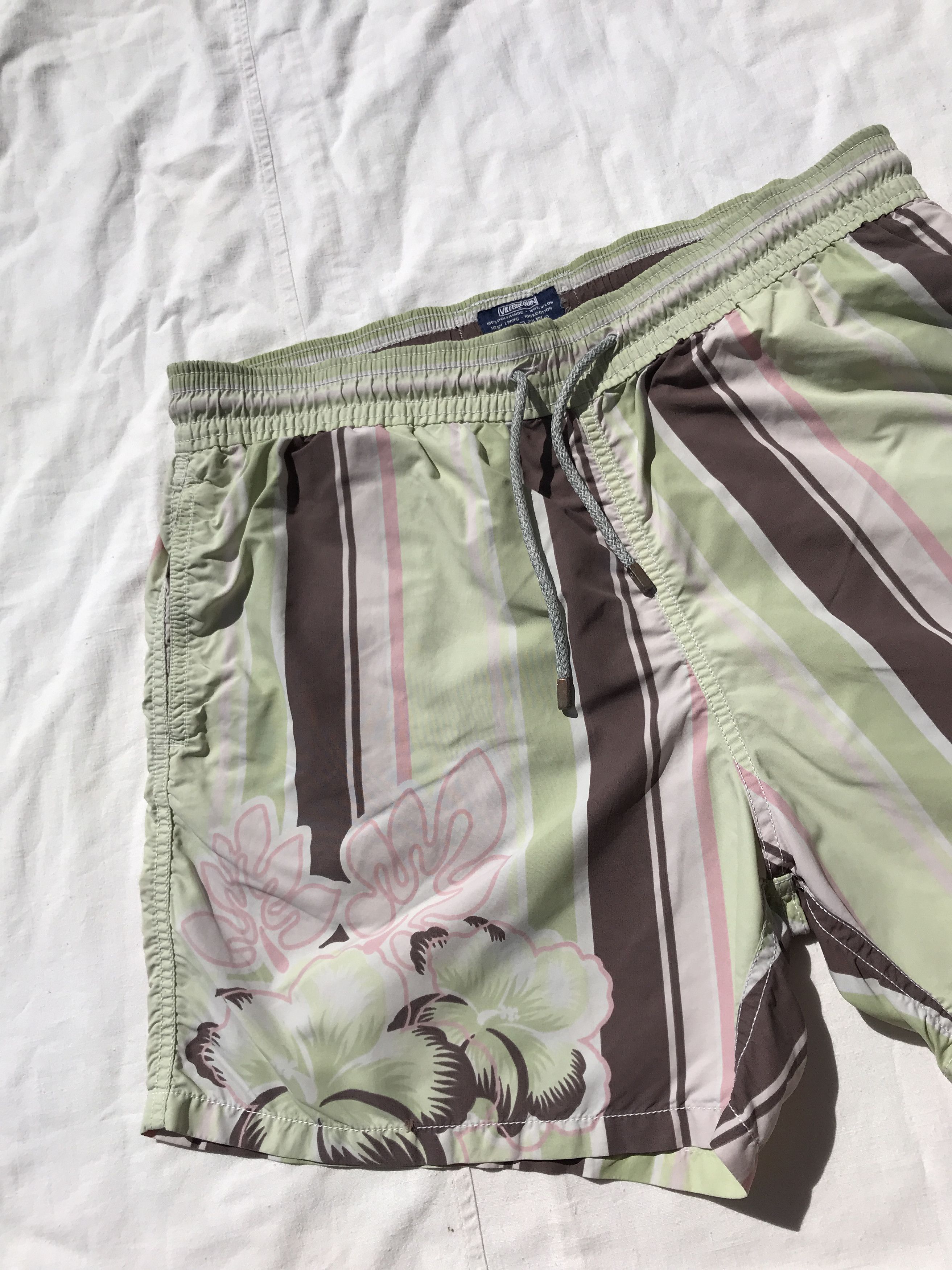 Vilebrequin VILEBREQUIN Striped Flor Moorea Beach Swim Trunks Size XL Size US 34 / EU 50 - 6 Thumbnail
