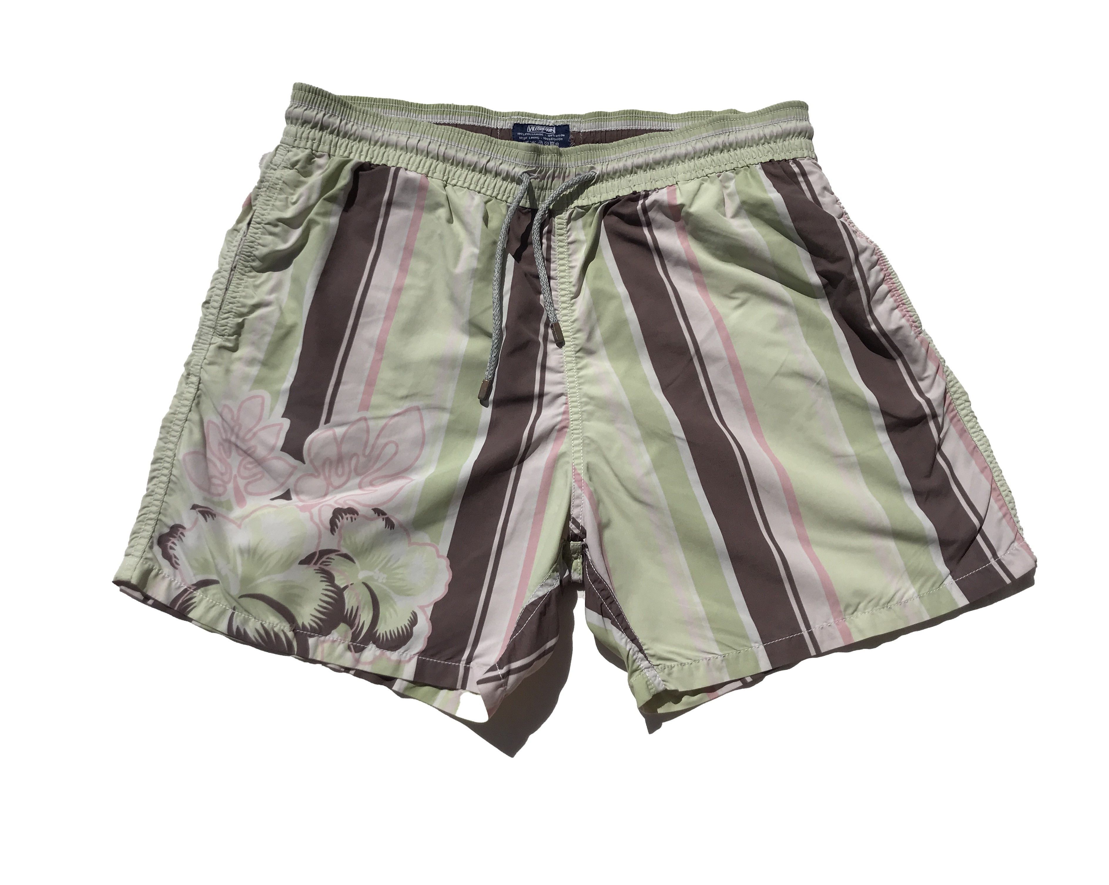Vilebrequin VILEBREQUIN Striped Flor Moorea Beach Swim Trunks Size XL Size US 34 / EU 50 - 4 Thumbnail
